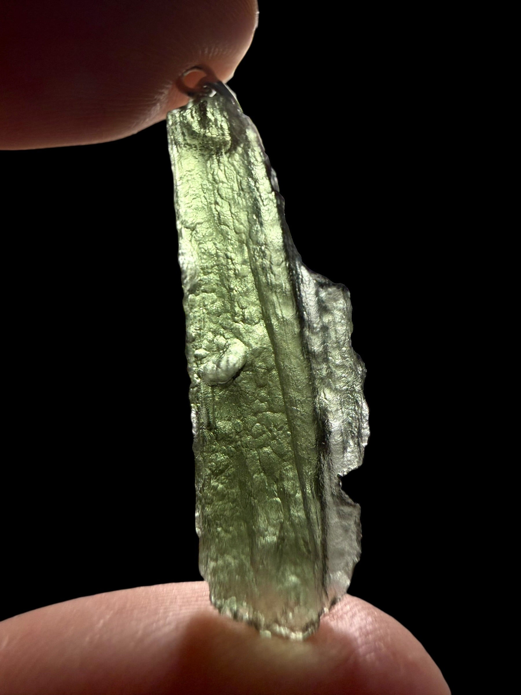 Silver moldavite pendant 2,4g - SP/V867