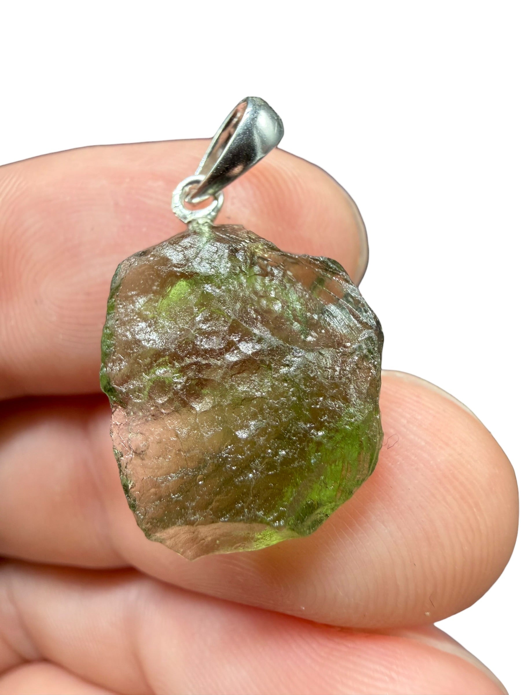 Silver moldavite pendant 1,5g - SP/V879