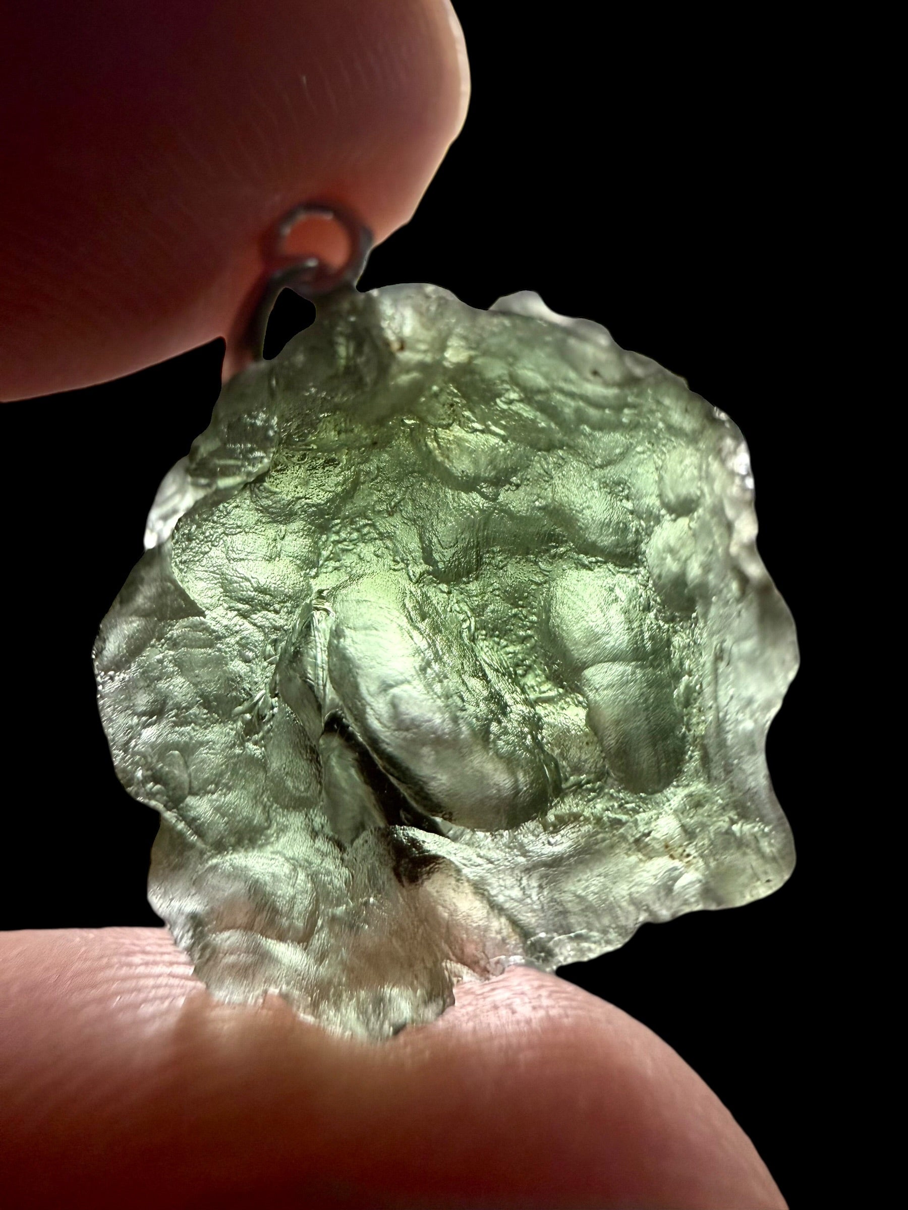 Silver moldavite pendant 2,5g - SP/V882
