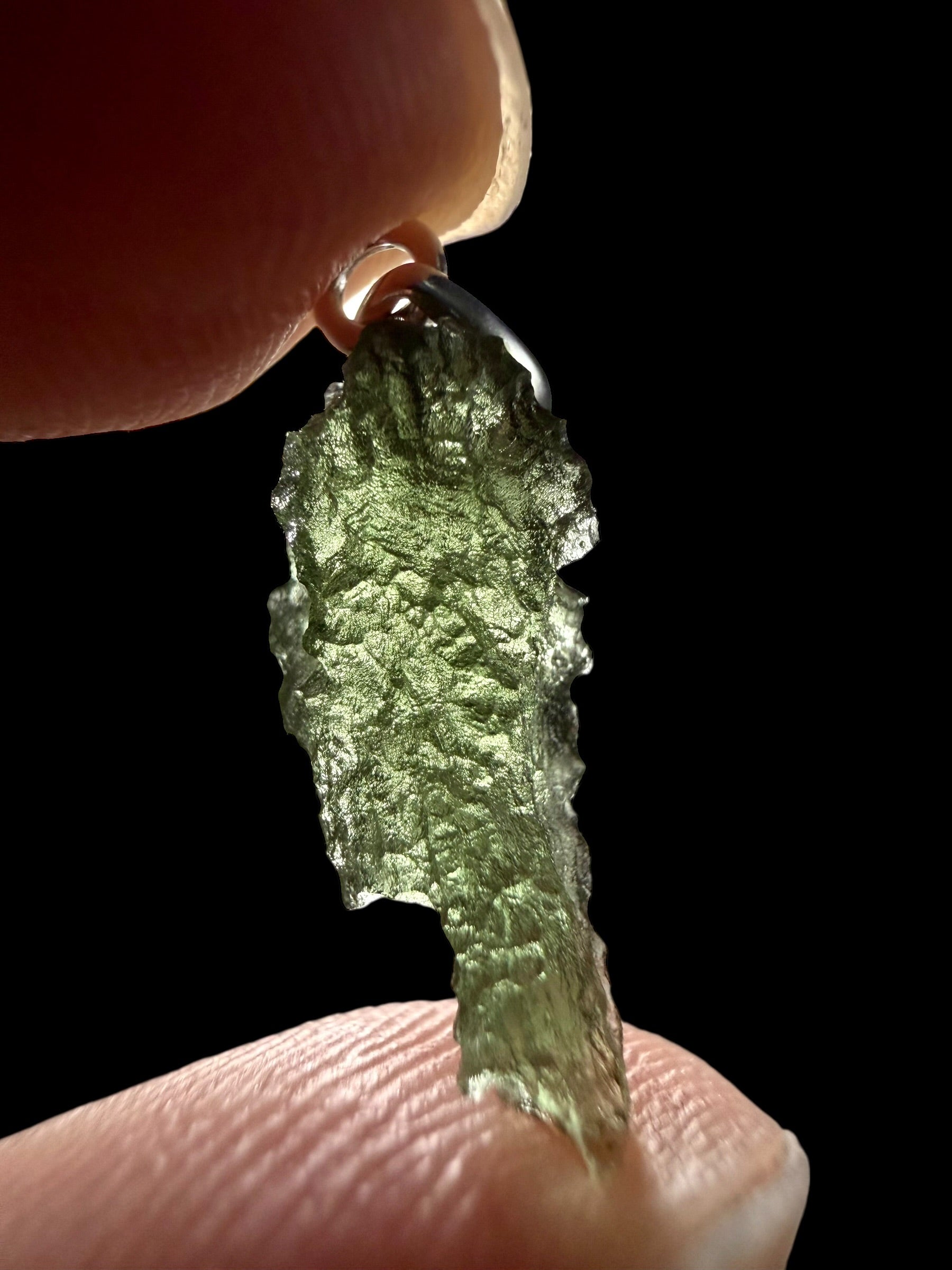 Silver moldavite pendant 0,7g - SP/V895