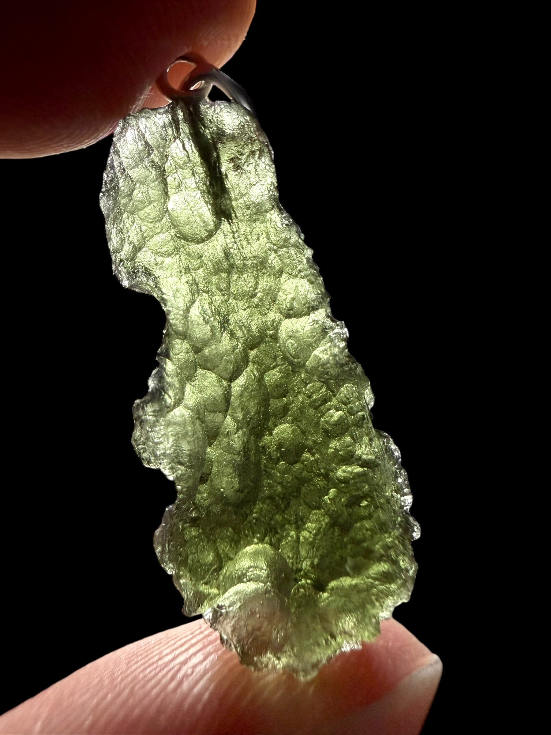 Silver moldavite pendant 2,9g - SP/V906