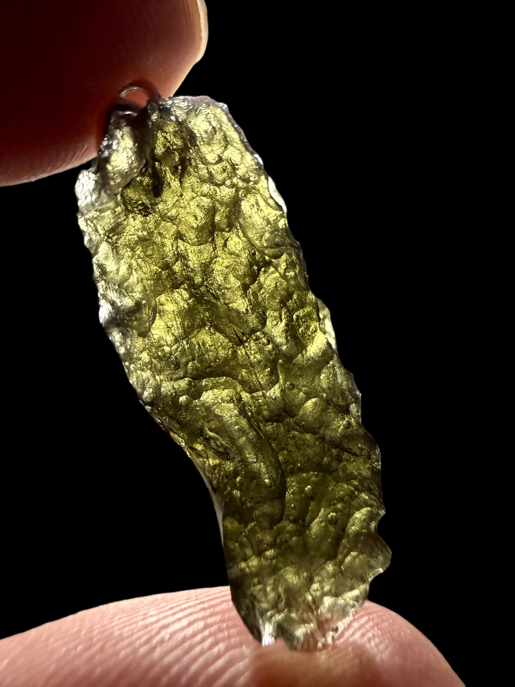 Silver moldavite pendant 2,1g - SP/V907