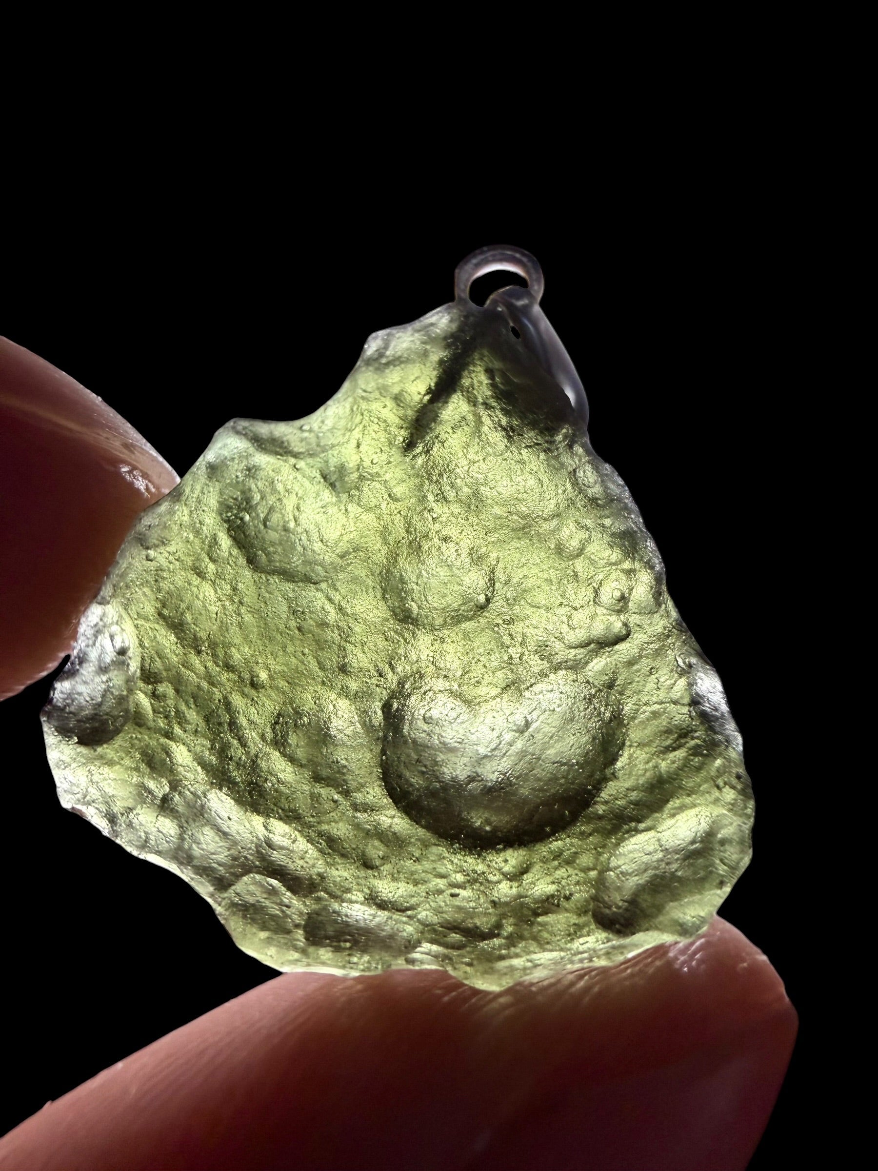 Silver moldavite pendant 2,7g - SP/V935