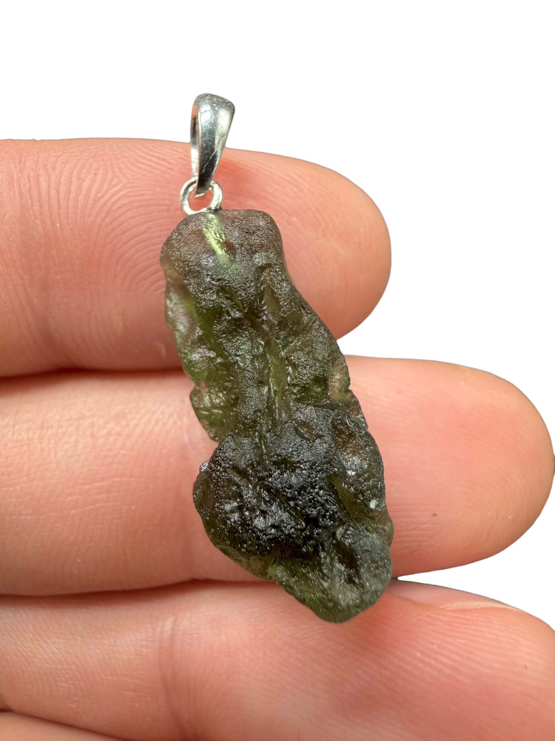 Silver moldavite pendant 2,7g - SP/V941