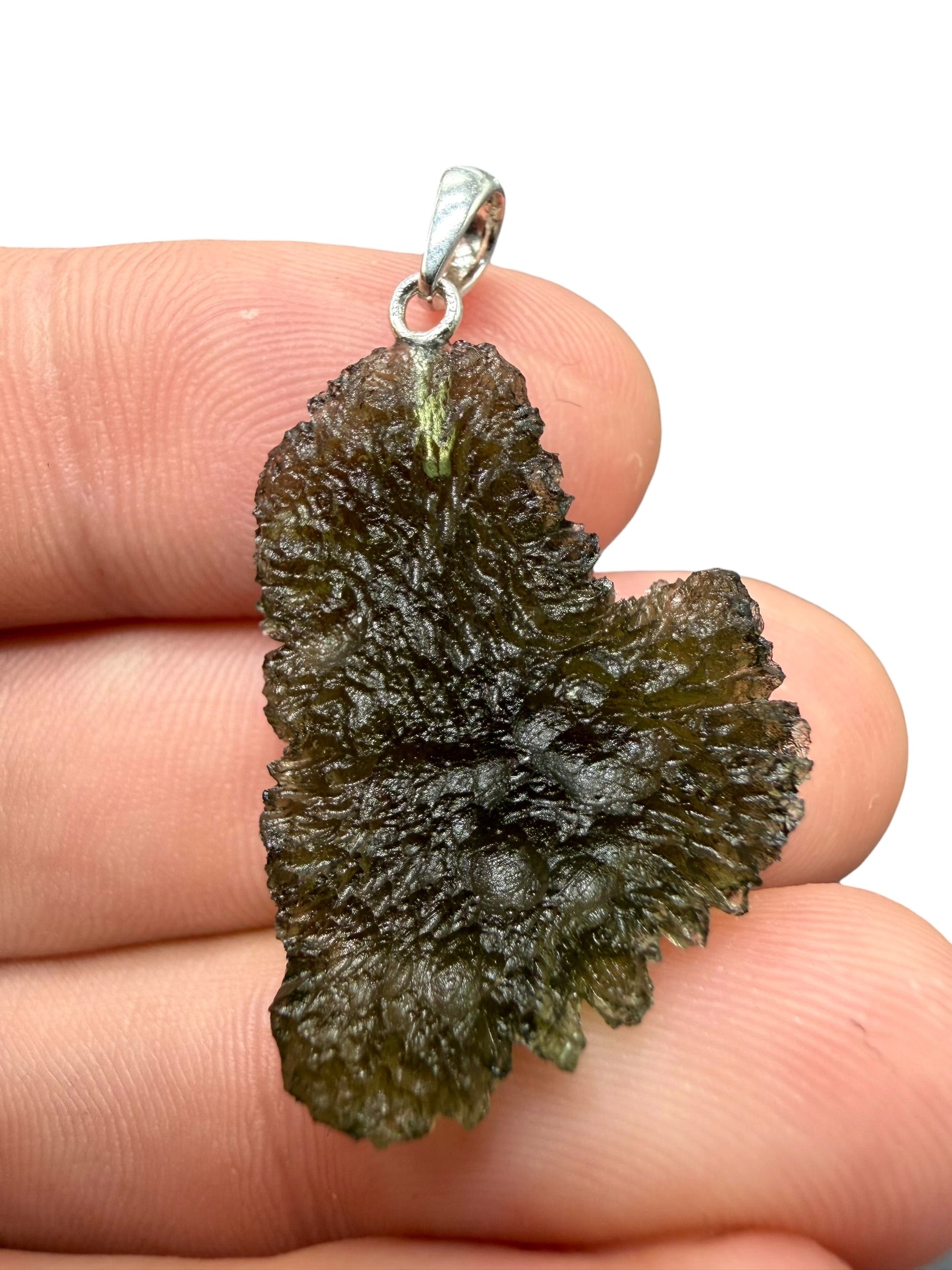 Silver moldavite pendant 3,7g - SP/V944
