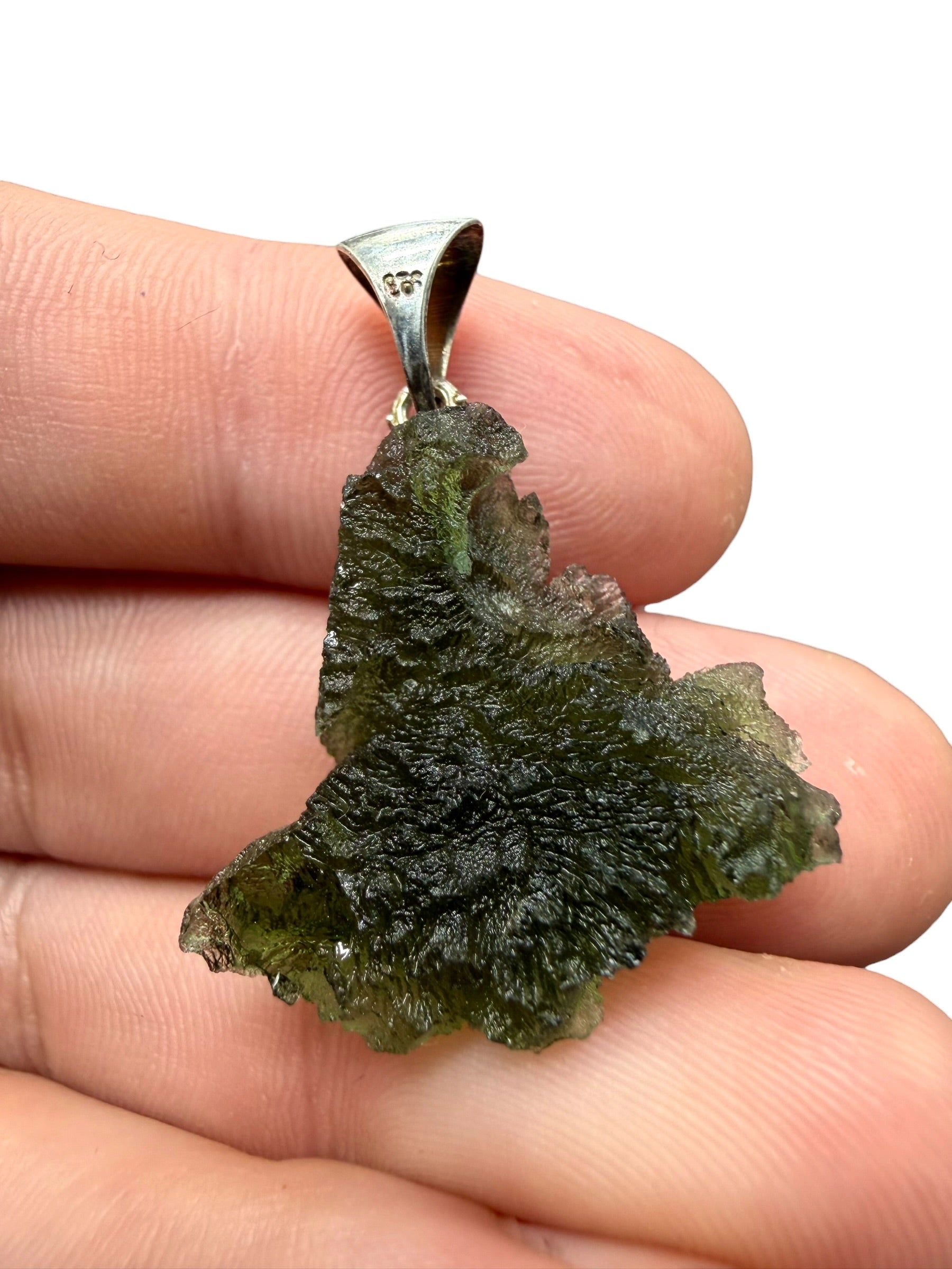 Silver moldavite pendant 4,7g - SP/V948