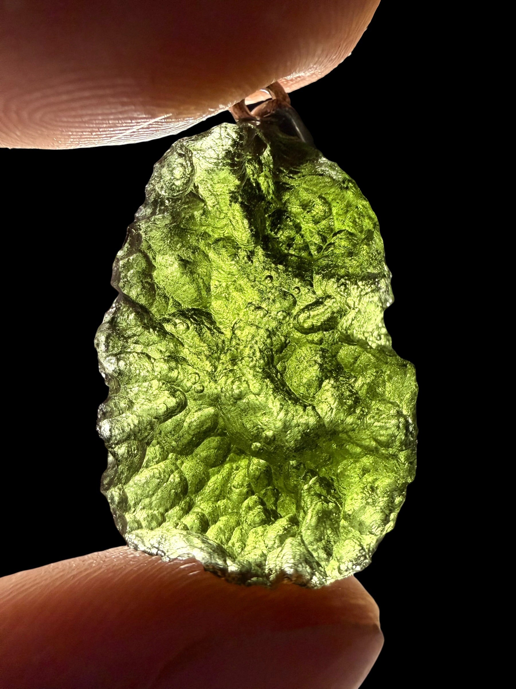 Silver moldavite pendant 5,5g - SP/V949