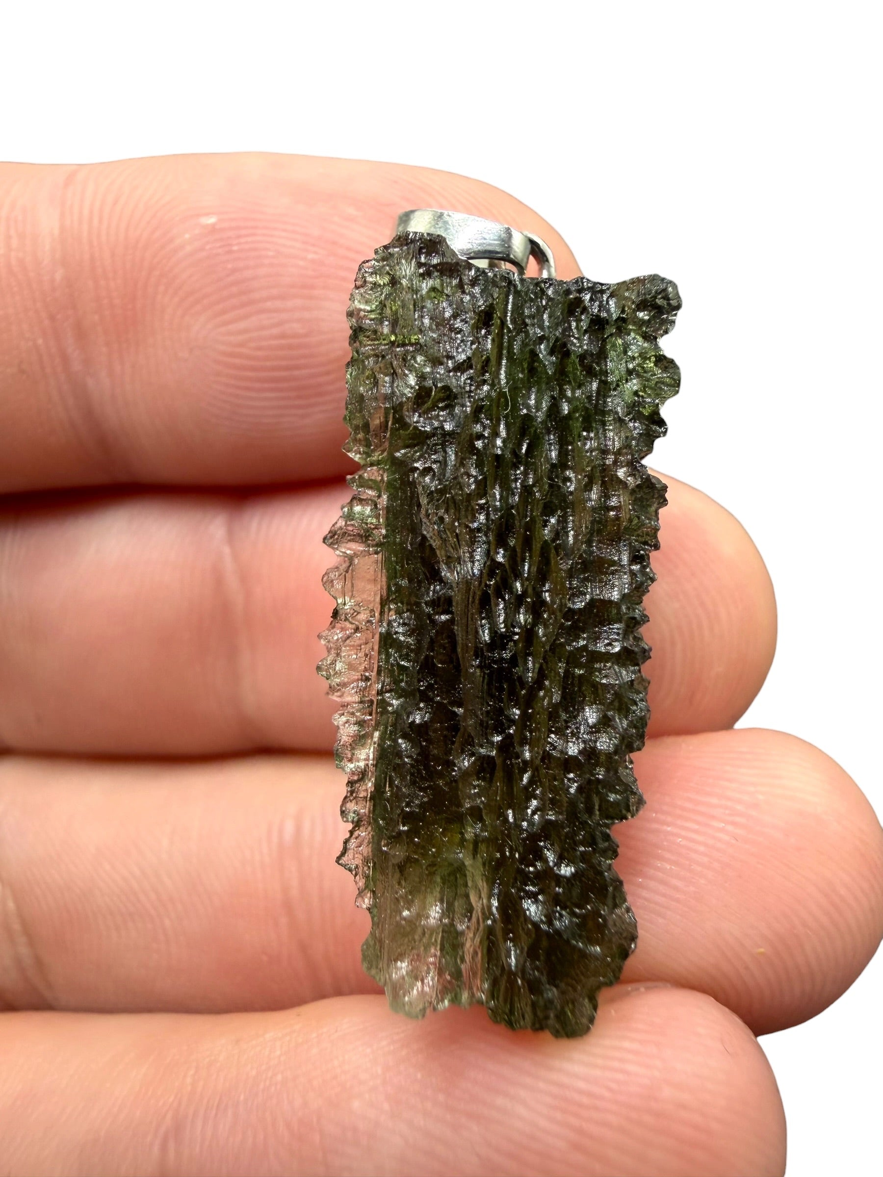 Silver moldavite pendant 4,35g - SP/V950