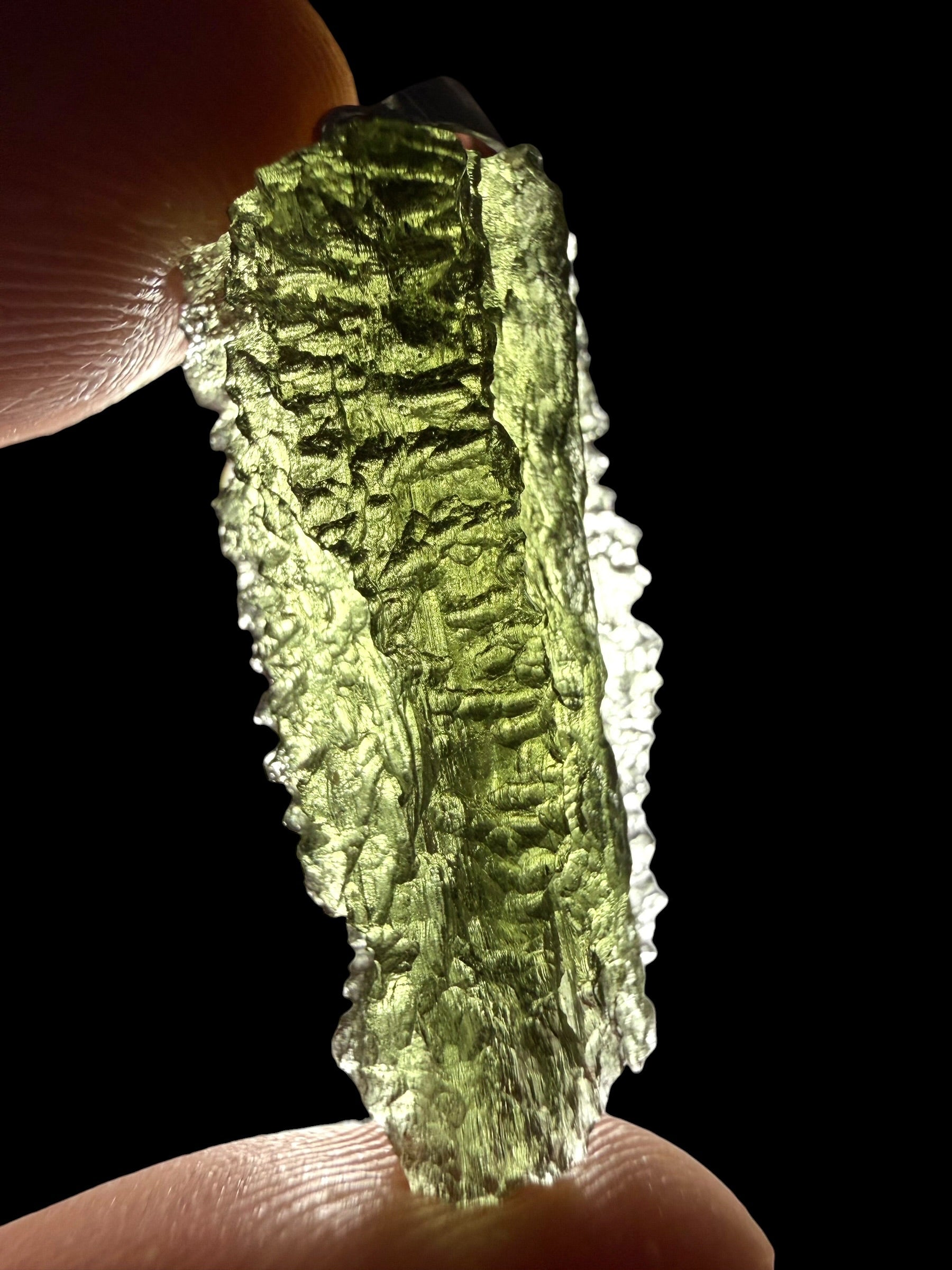 Silver moldavite pendant 4,35g - SP/V950