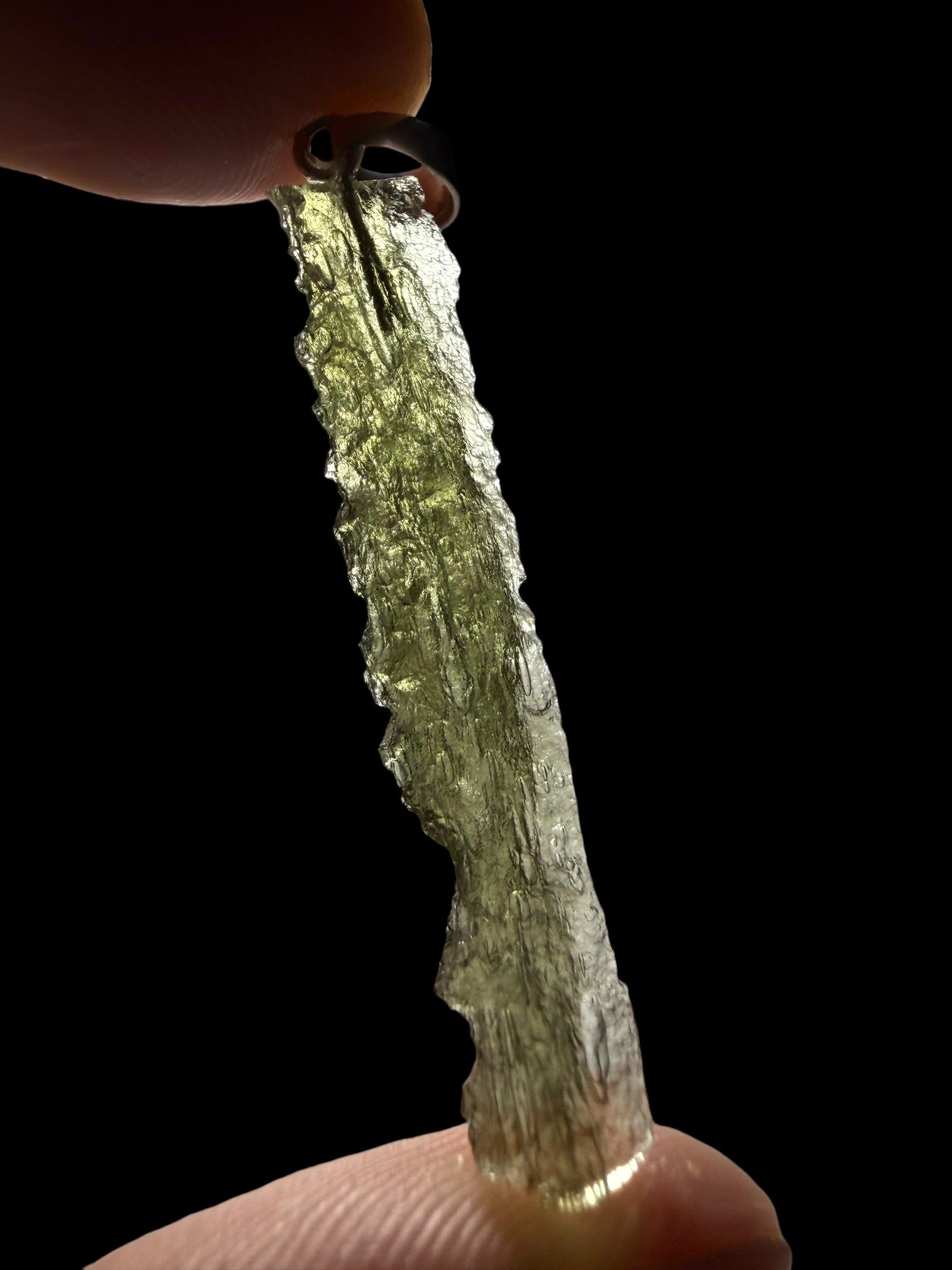 Silver moldavite pendant 1,4g - SP/V951