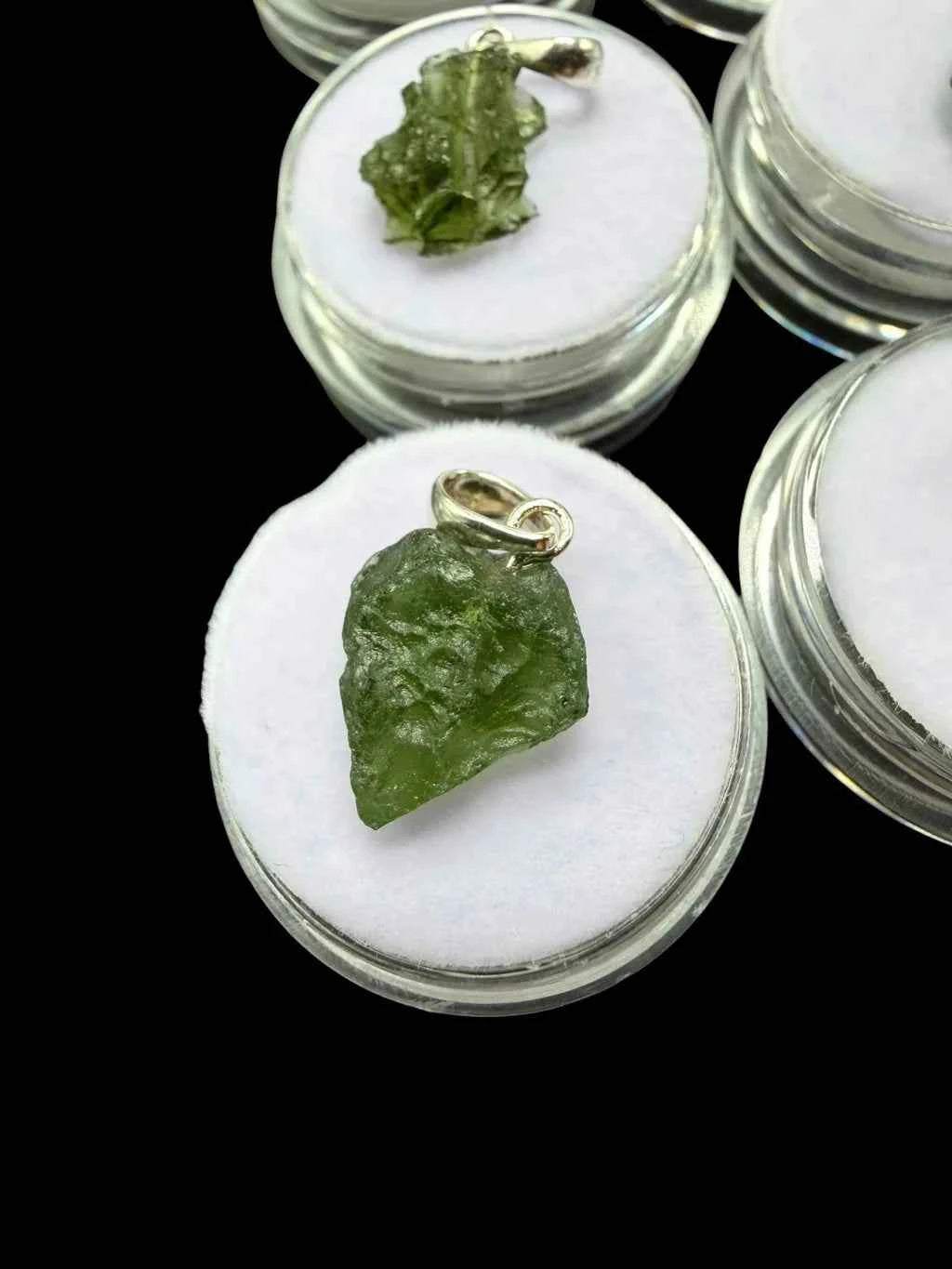 Ciondolo di moldavite in argento – random piece - SP/V960