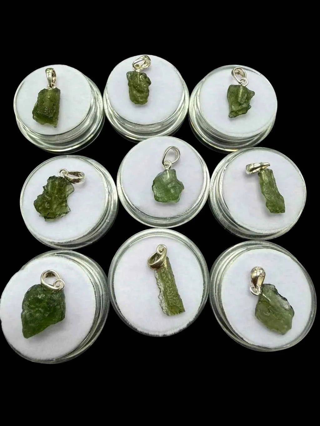 Ciondolo di moldavite in argento – random piece - SP/V960