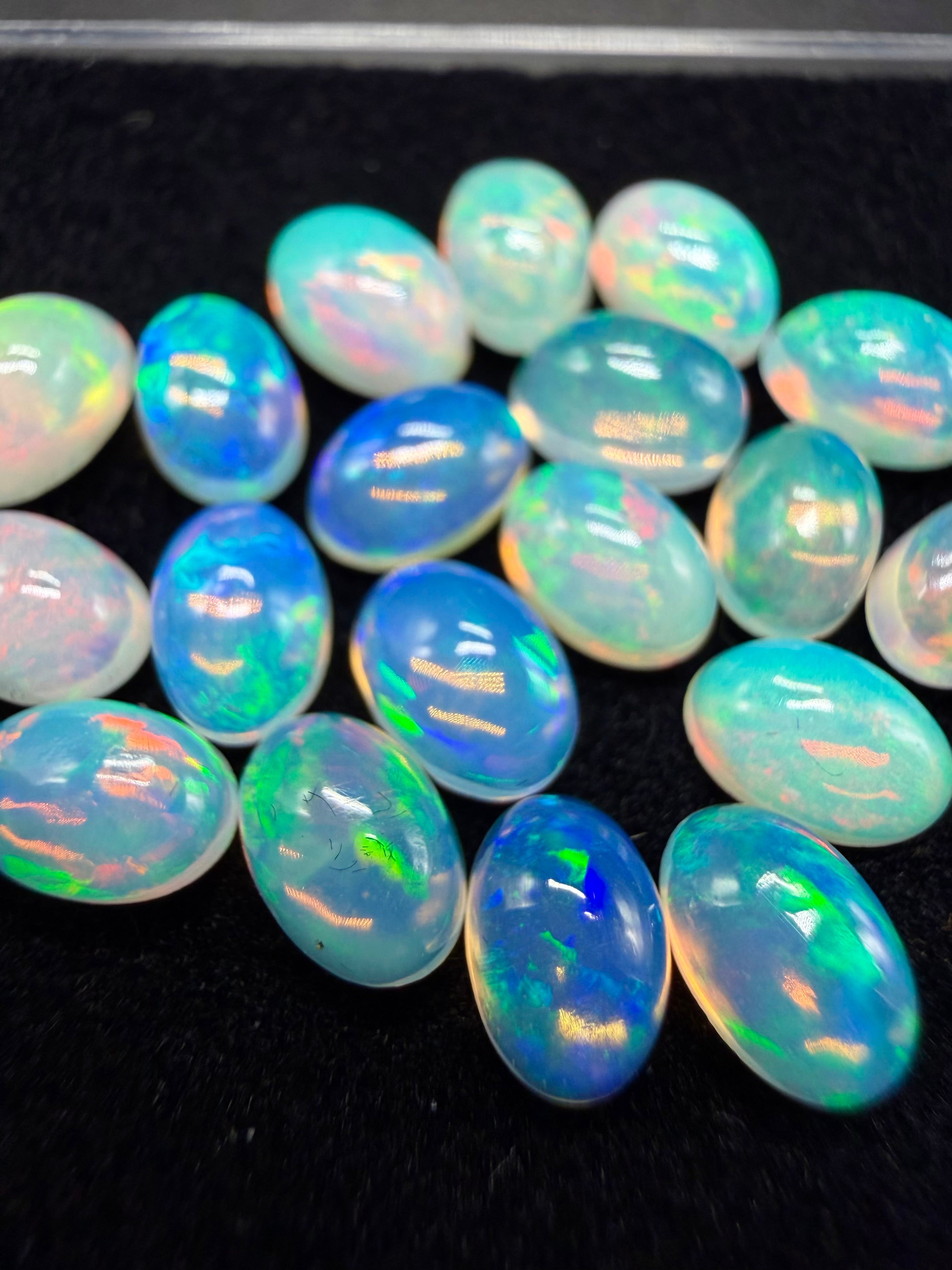 20 pcs precious opal cabochons – Welo, Ethiopia - OPK128