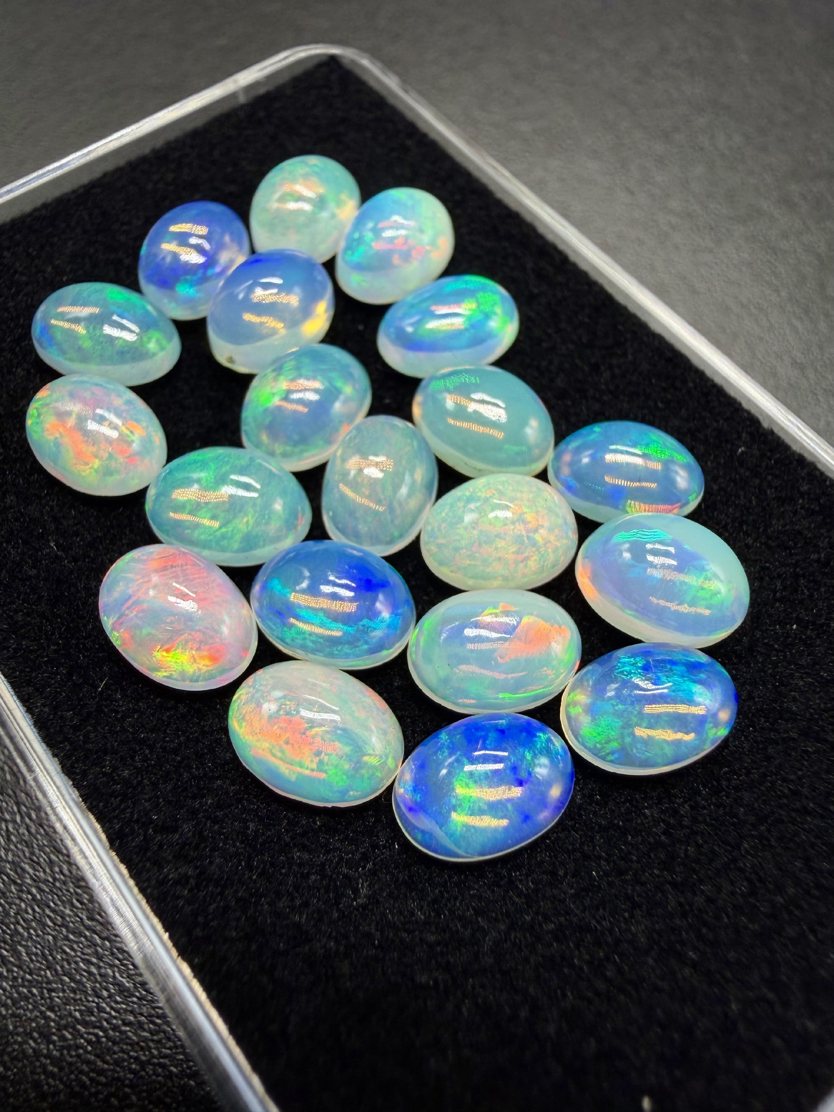 20 pcs precious opal cabochons – Welo, Ethiopia - OPK130