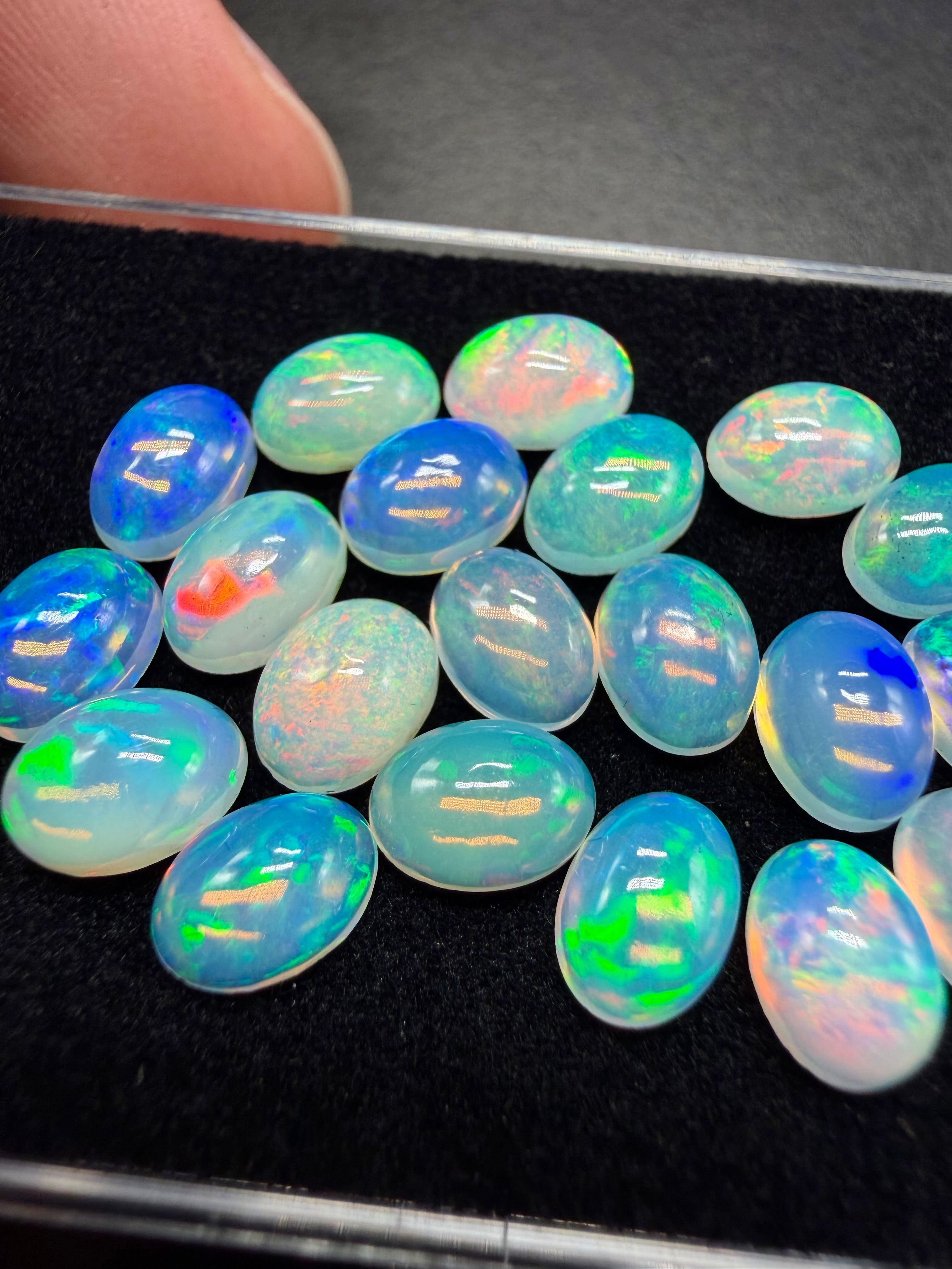 20 pcs precious opal cabochons – Welo, Ethiopia - OPK130