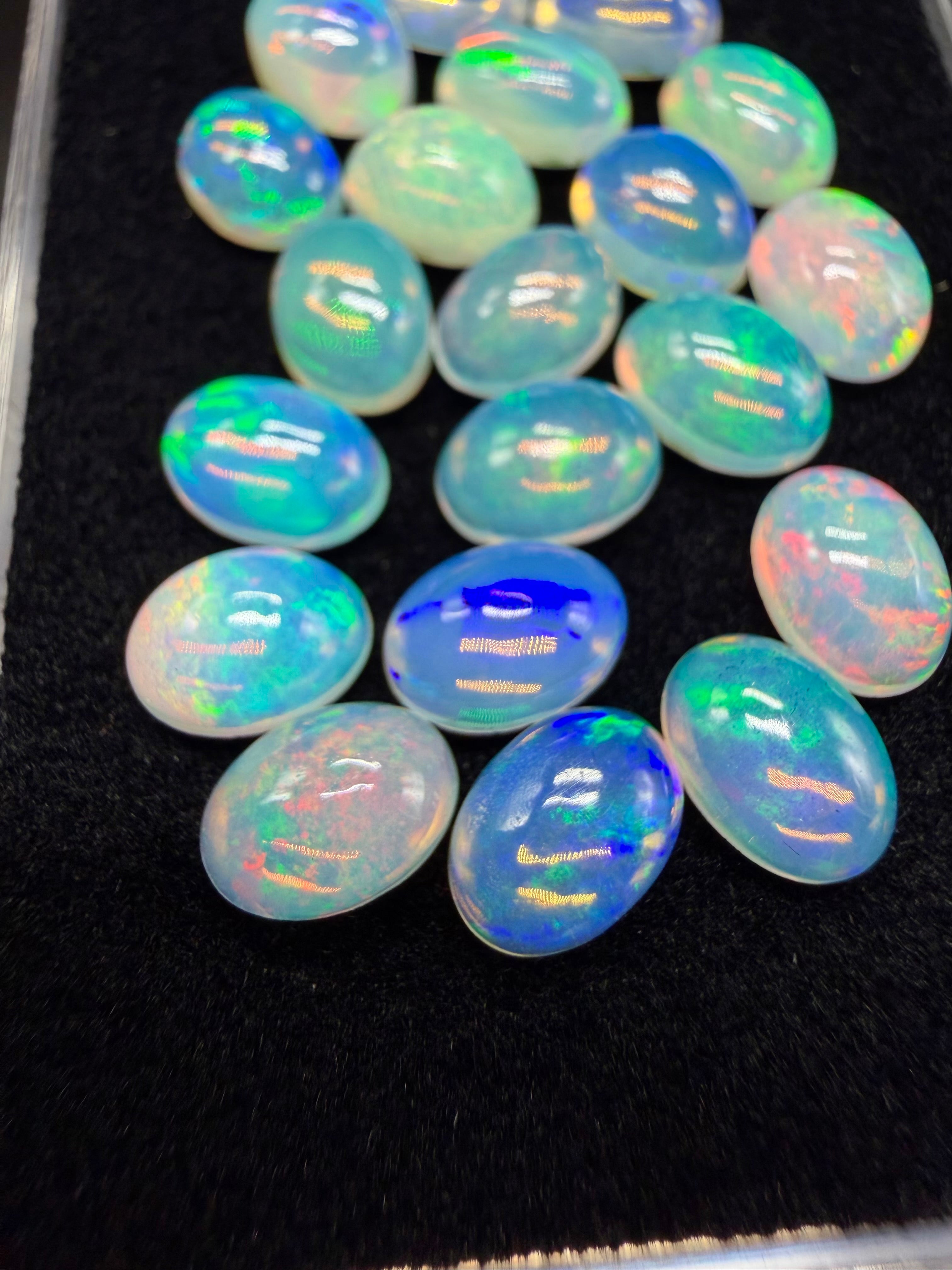 20 pcs precious opal cabochons – Welo, Ethiopia - OPK130