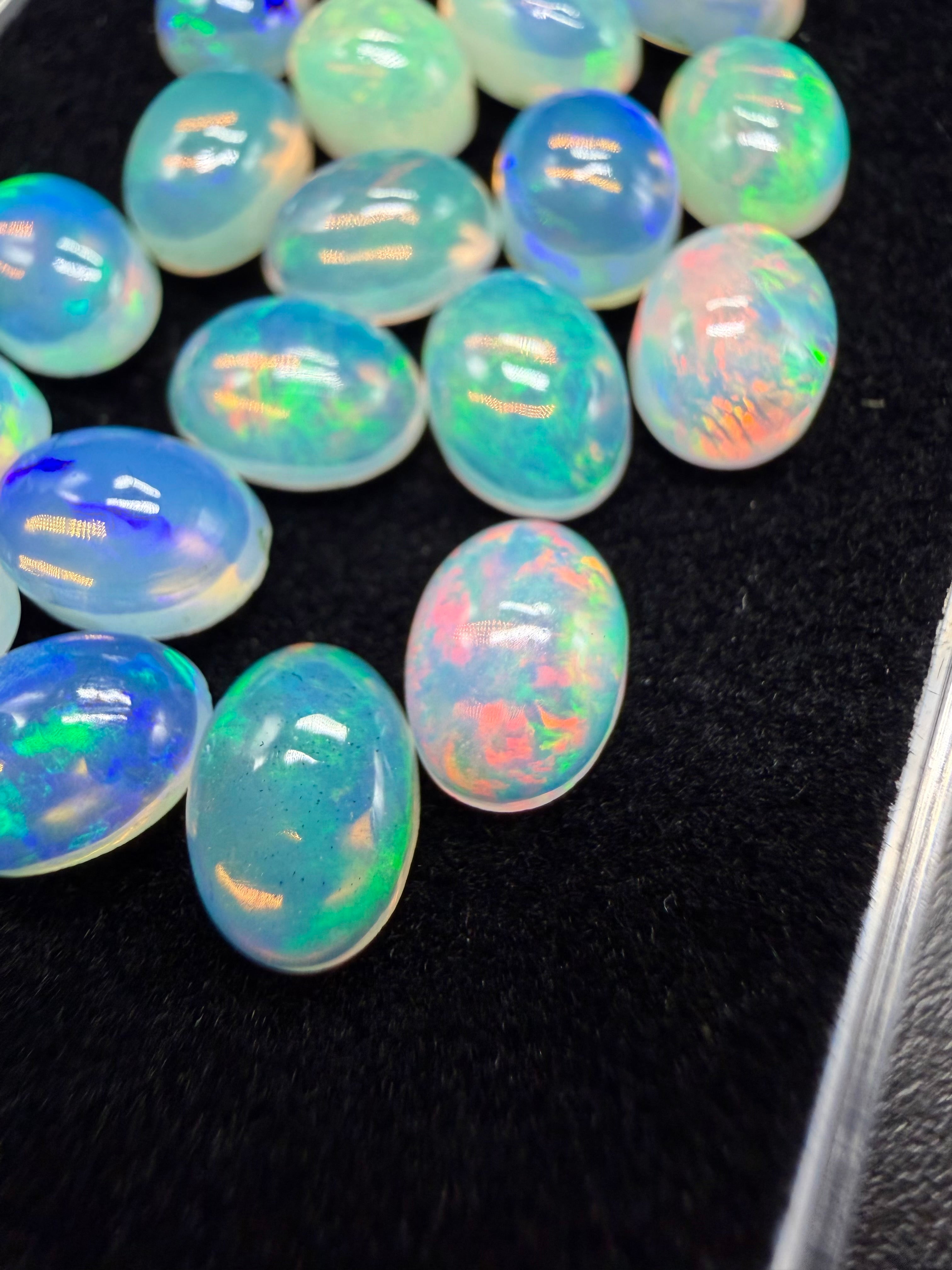 20 pcs precious opal cabochons – Welo, Ethiopia - OPK130