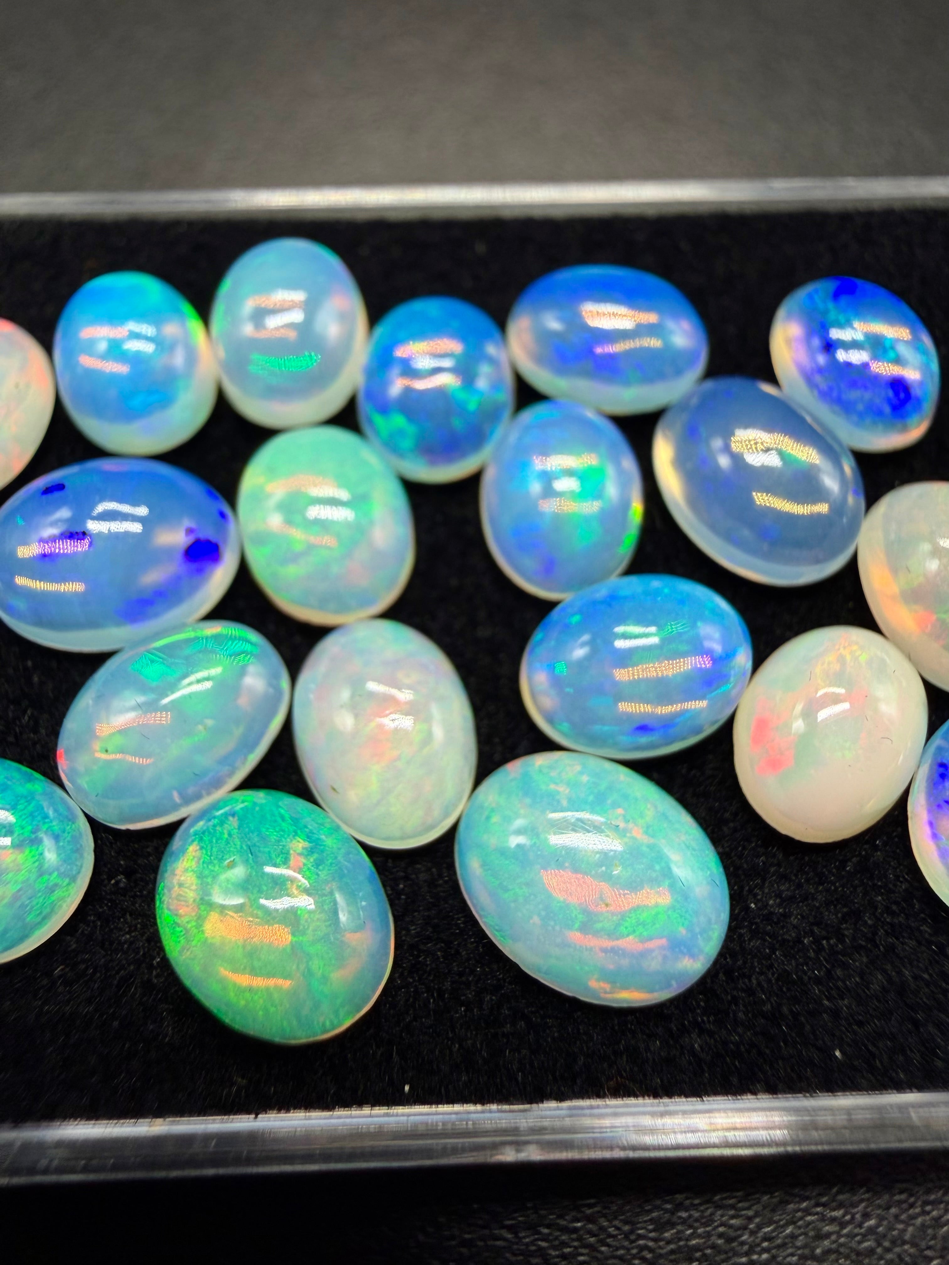 20 pcs precious opal cabochons – Welo, Ethiopia - OPK133