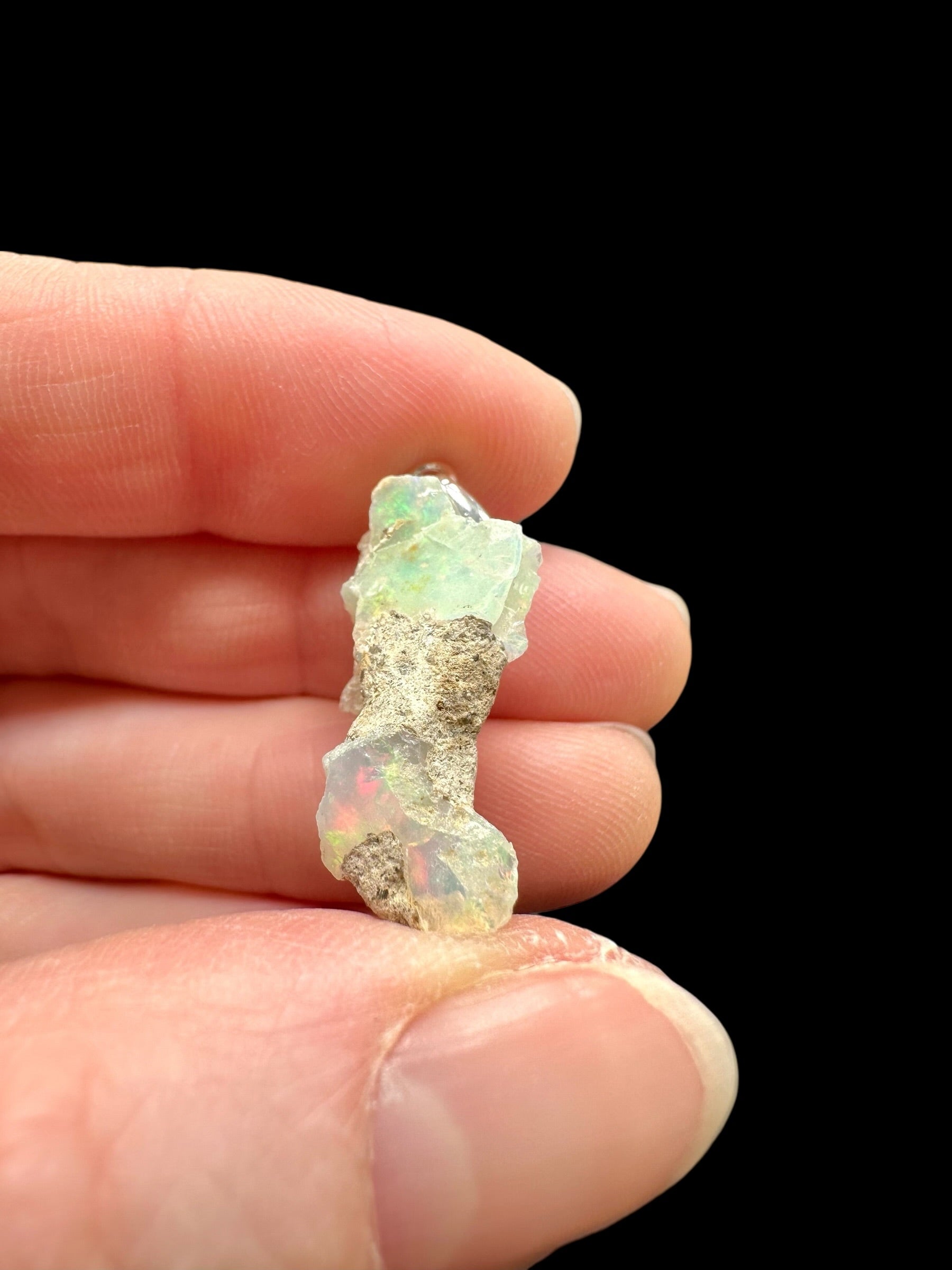 Silver precious opal pendant - SP/OP107