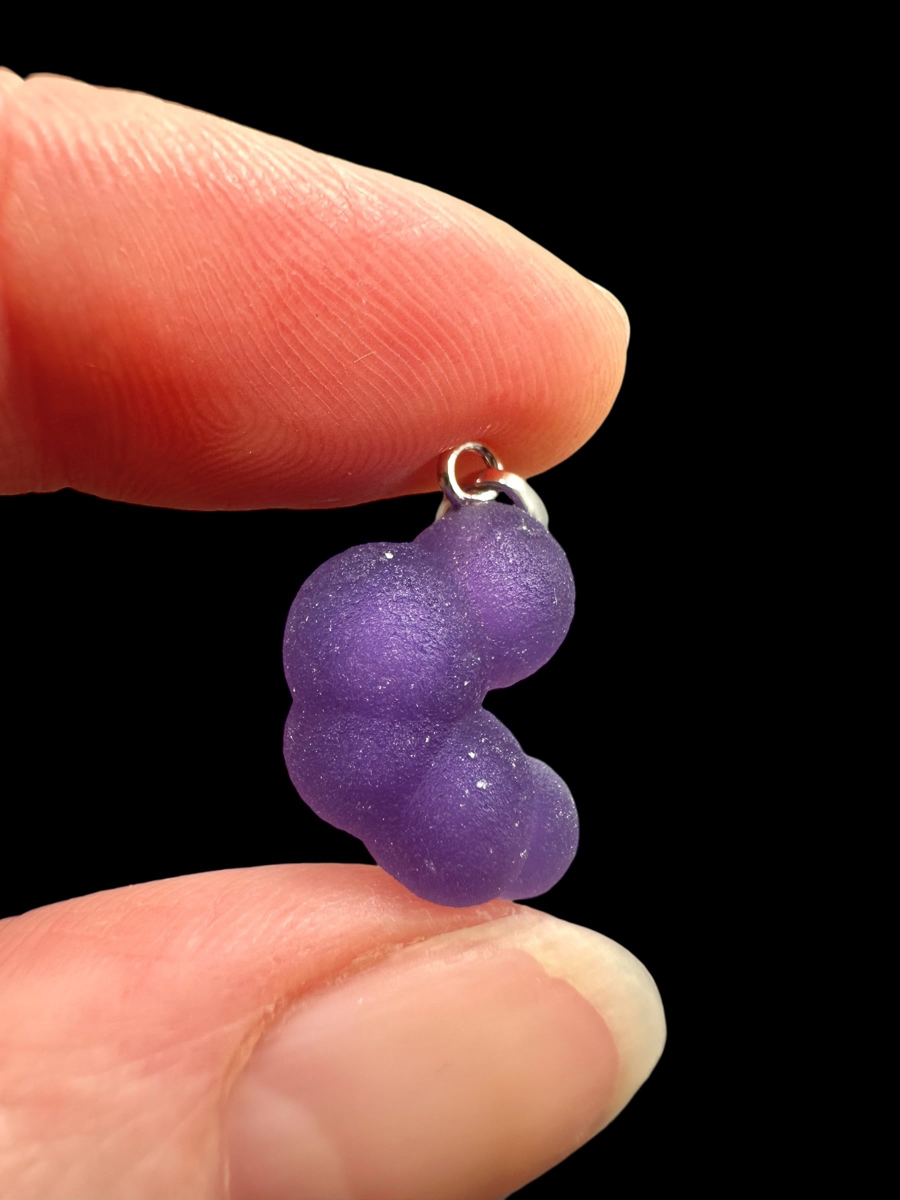 Silver grape chalcedony pendant - SP/HCH009