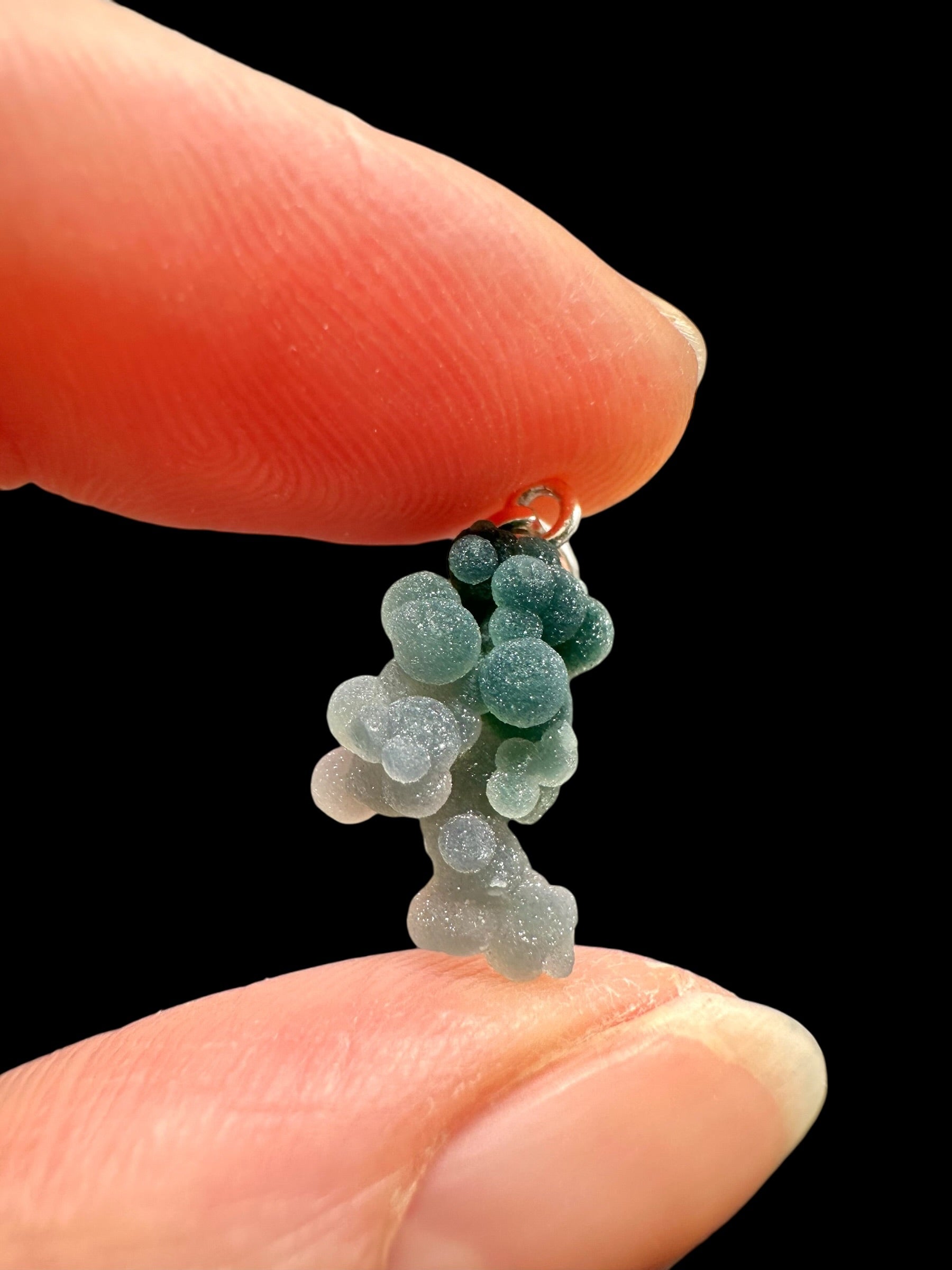 Silver grape chalcedony pendant - SP/HCH018