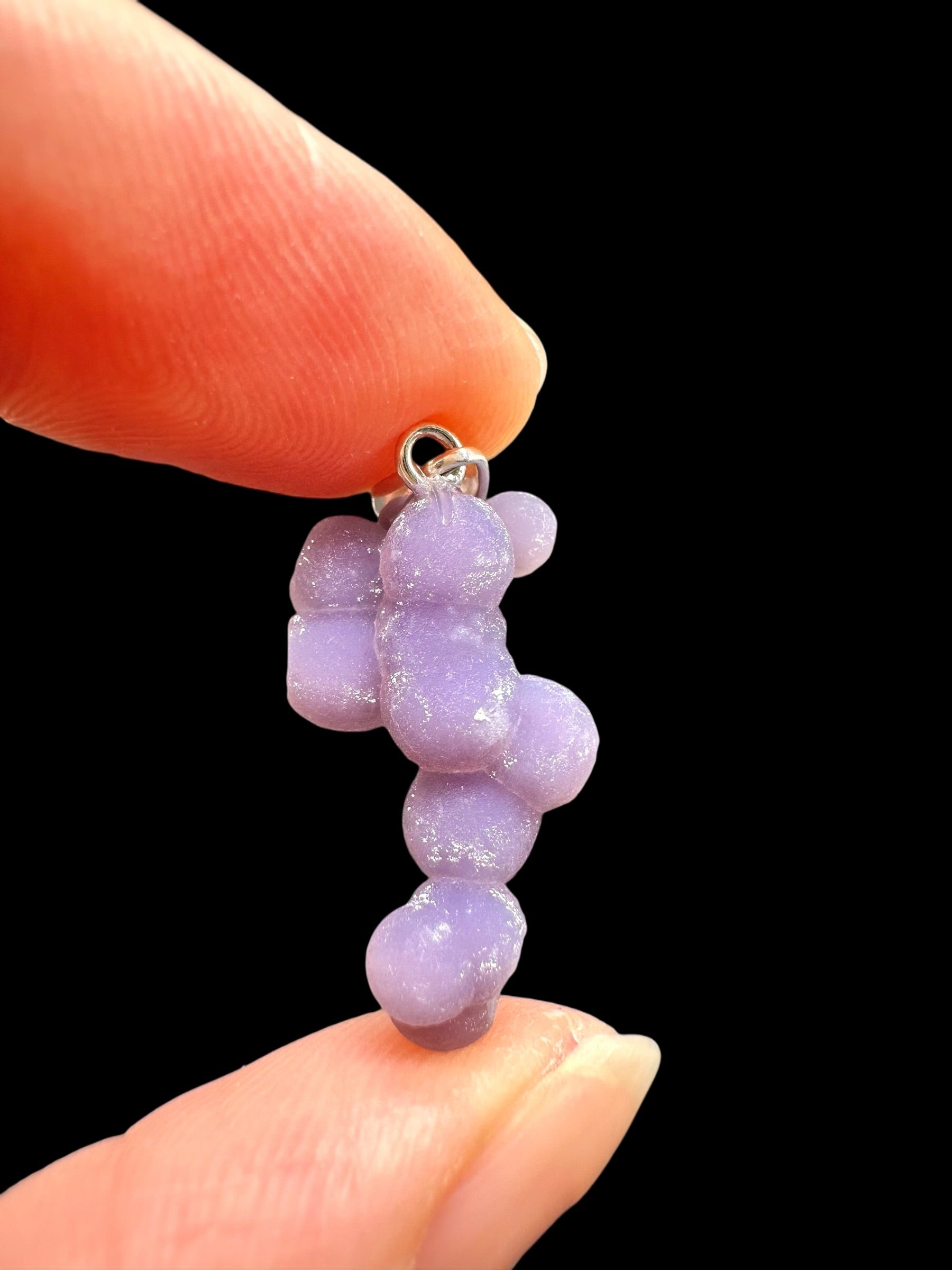 Silver grape chalcedony pendant - SP/HCH019