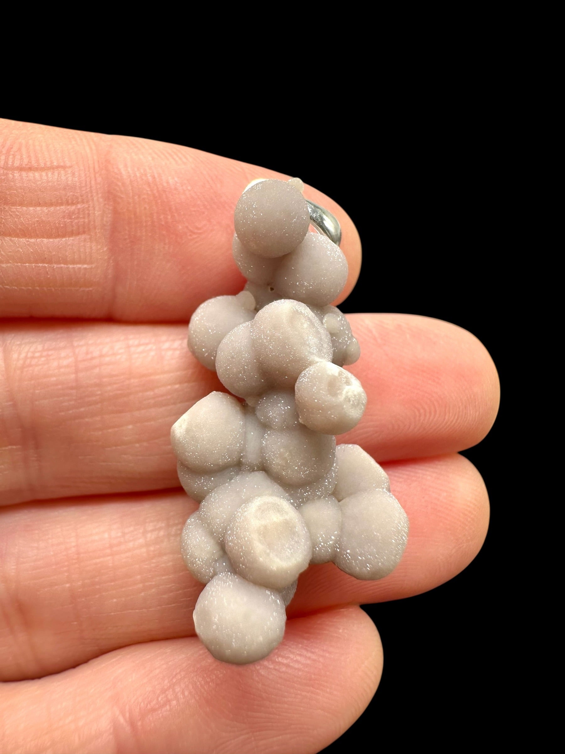 Silver grape chalcedony pendant - SP/HCH024