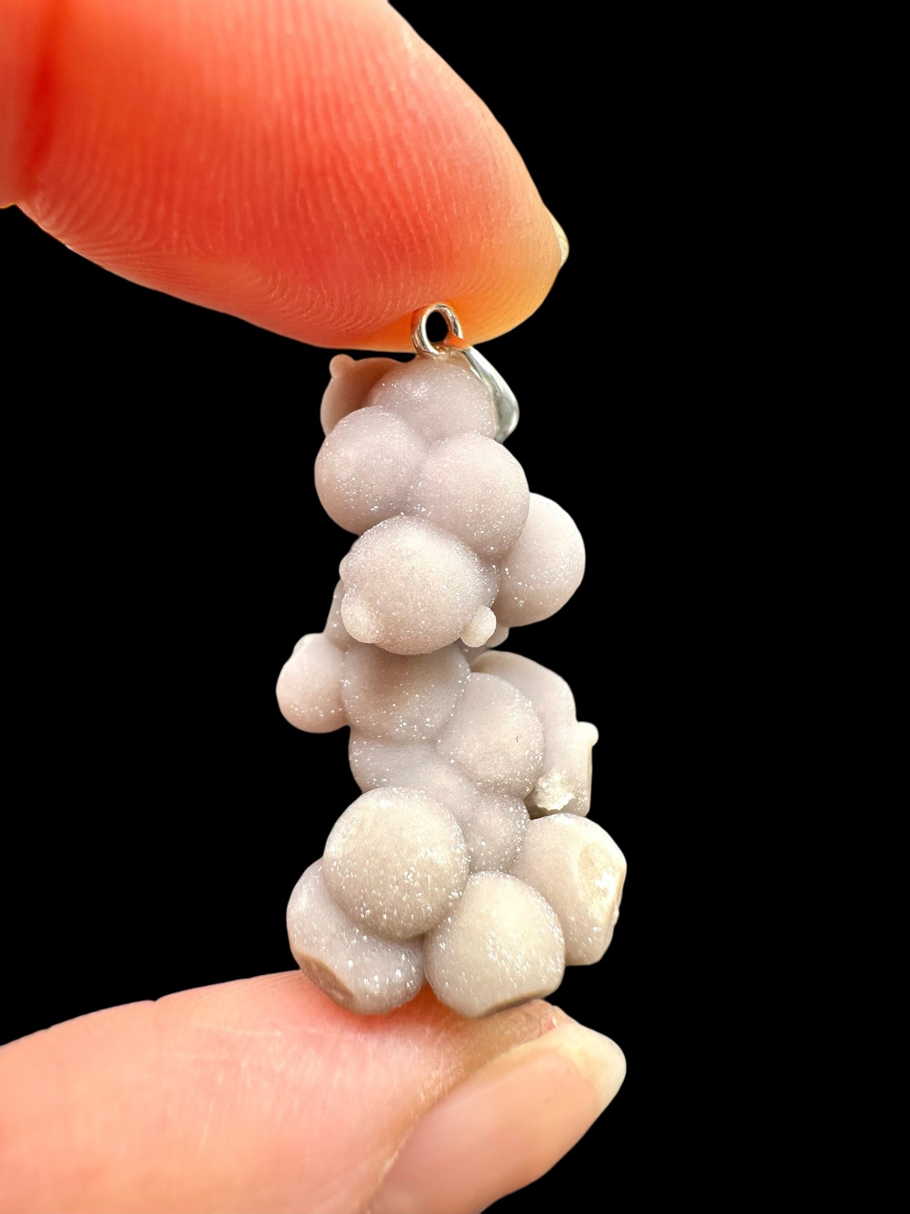 Silver grape chalcedony pendant - SP/HCH024