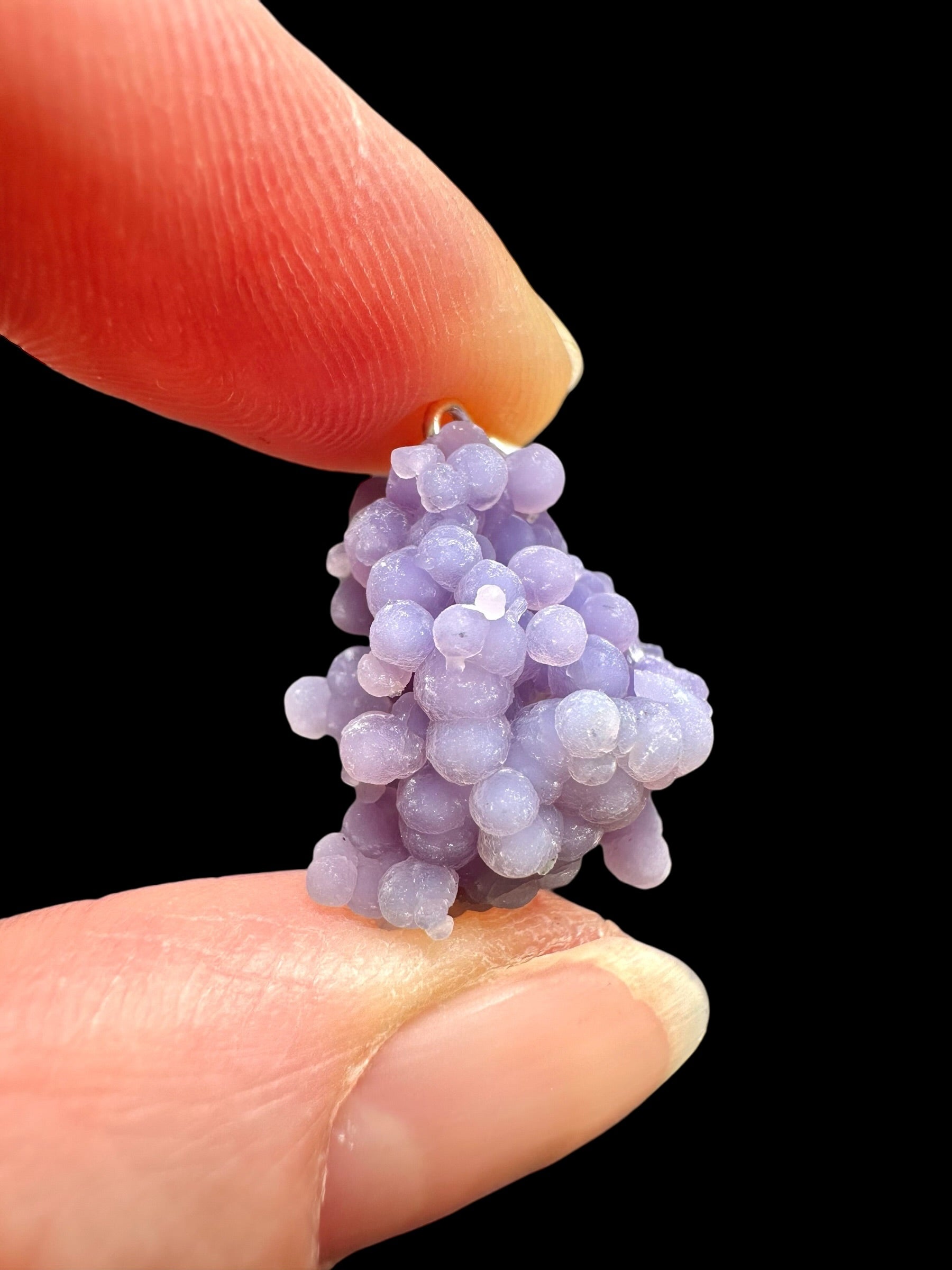 Silver grape chalcedony pendant - SP/HCH029