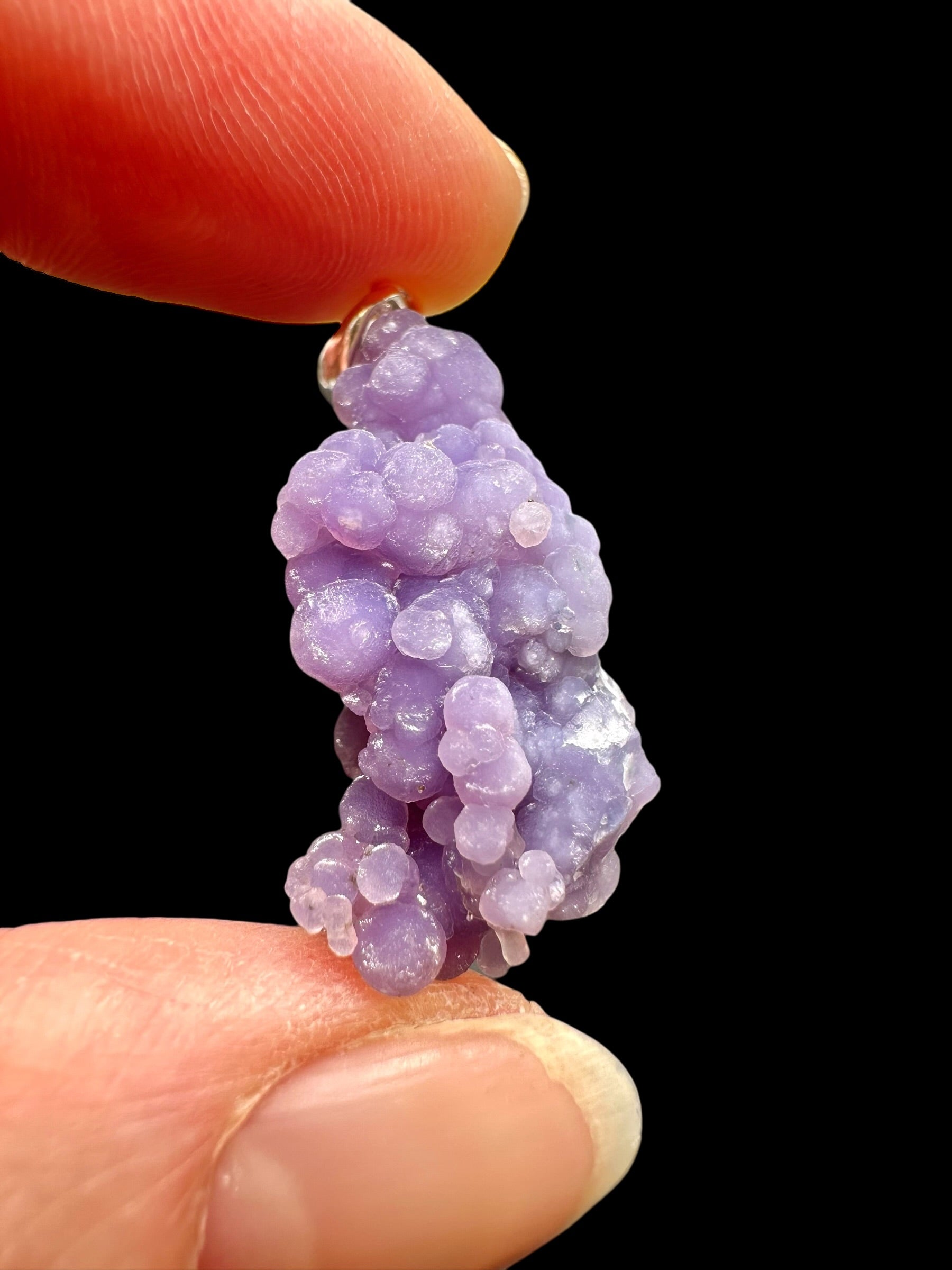 Silver grape chalcedony pendant - SP/HCH031