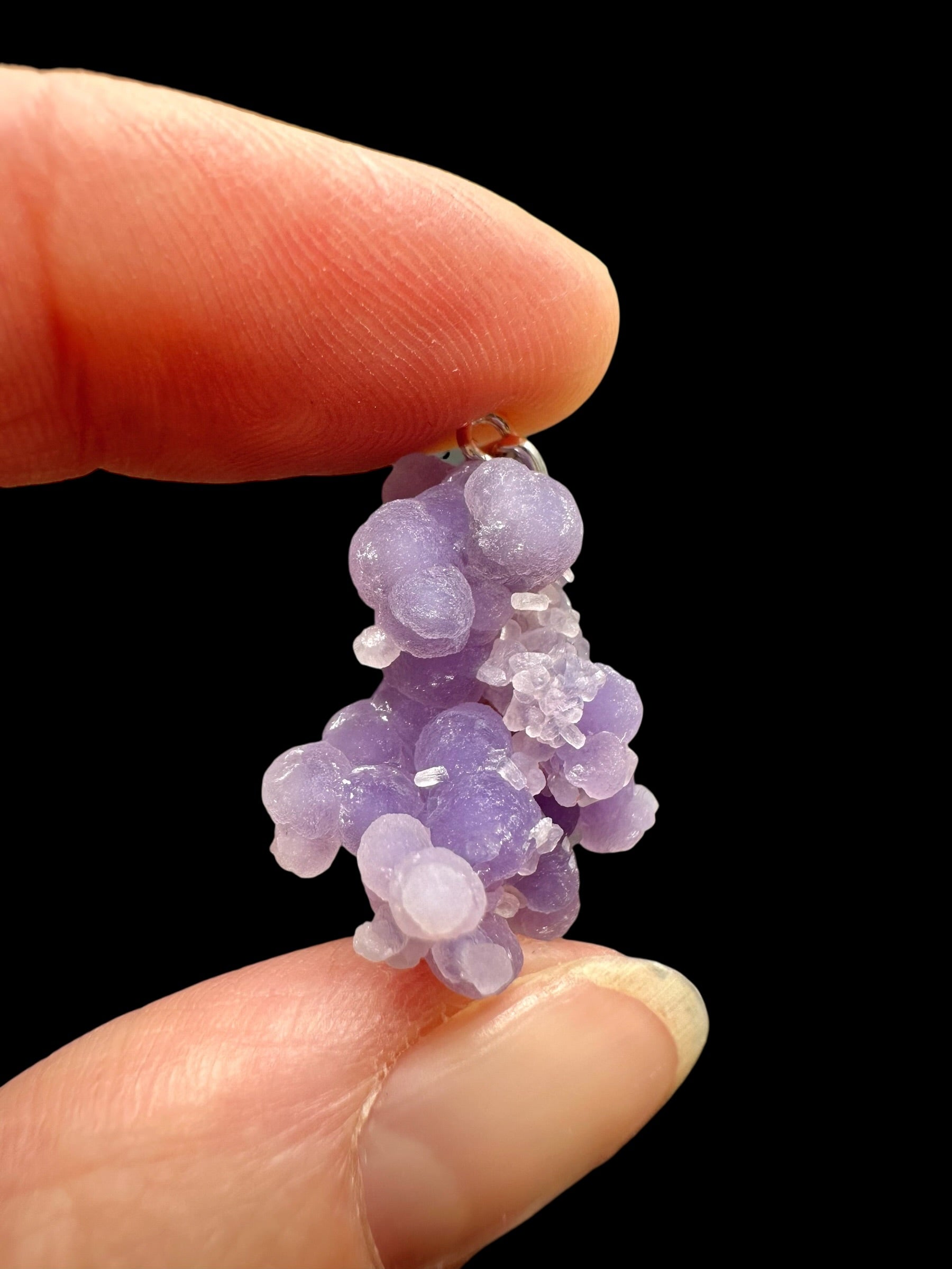 Silver grape chalcedony pendant - SP/HCH036