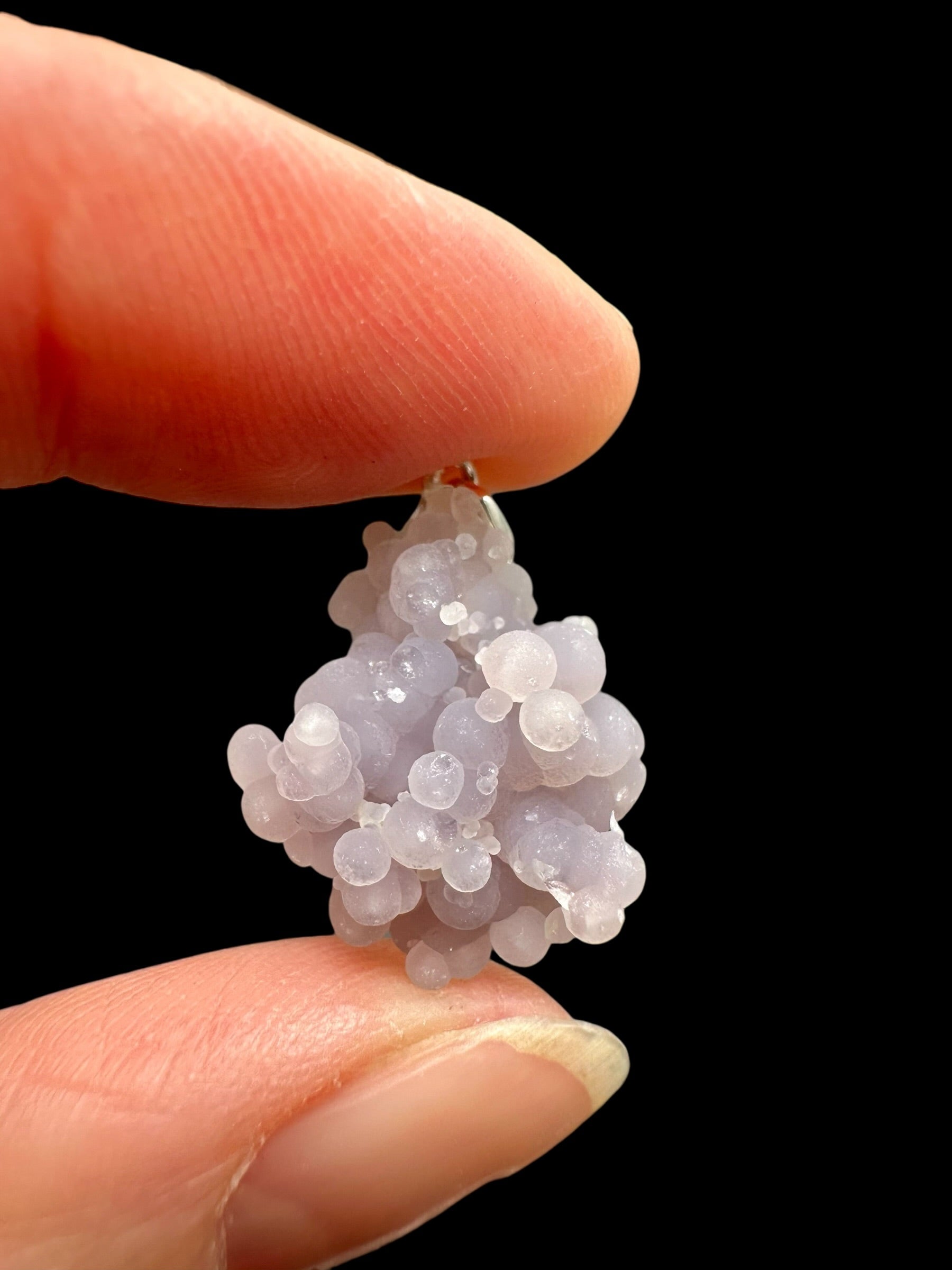 Silver grape chalcedony pendant - SP/HCH037