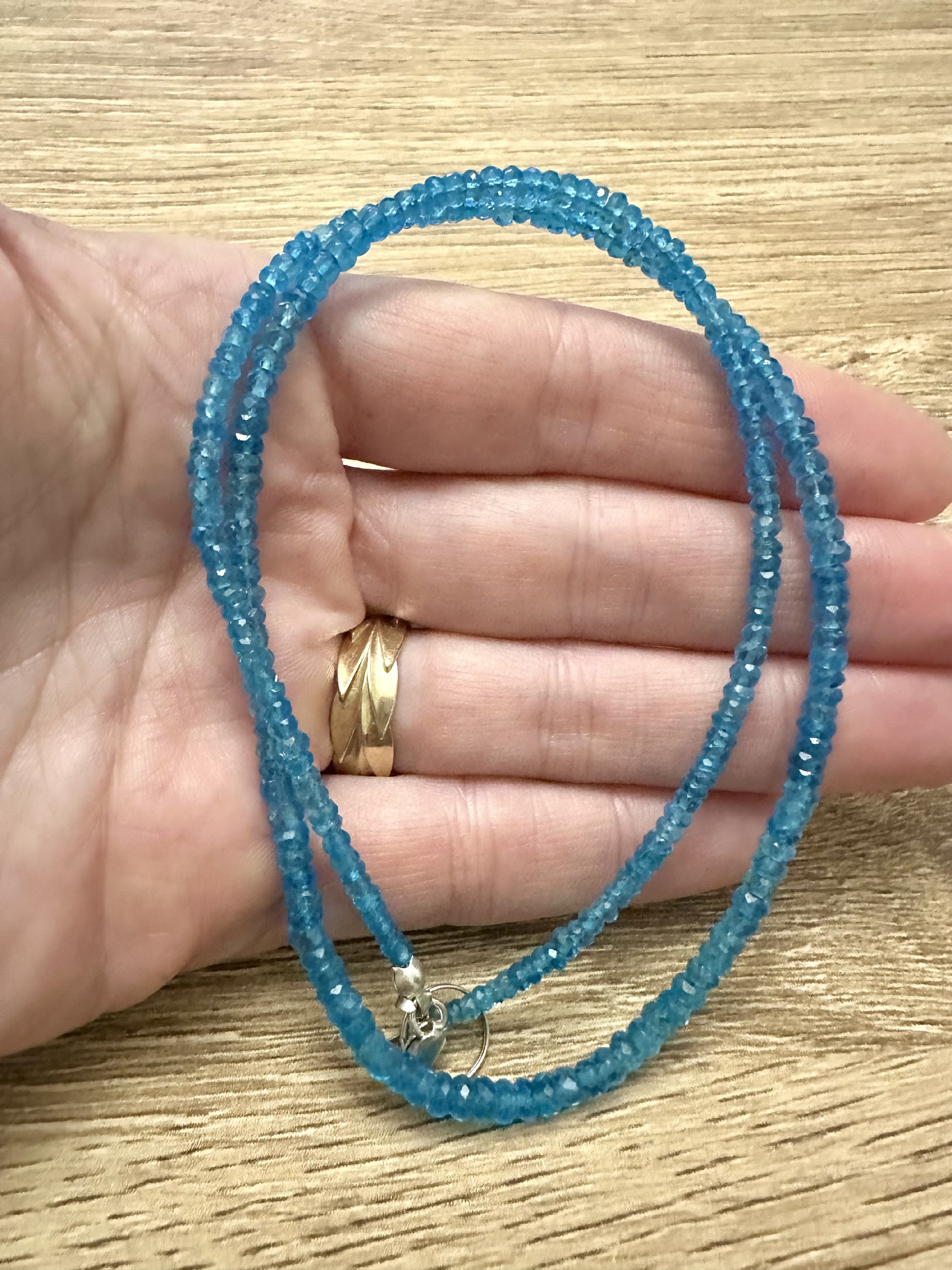 Apatite necklace 45 cm - NAH33