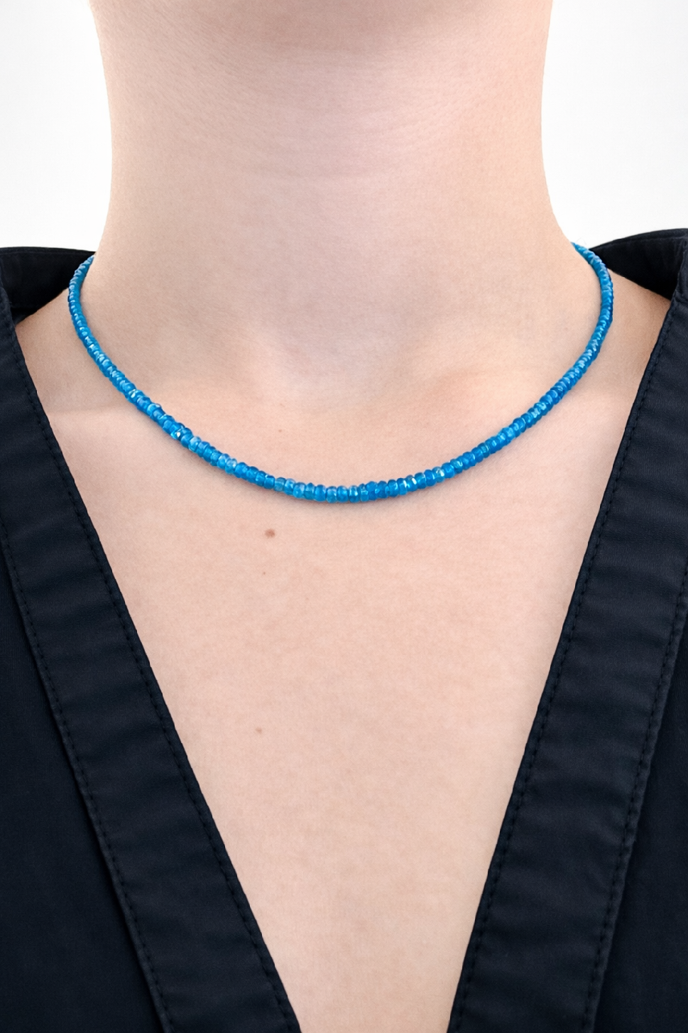 Apatite necklace 45 cm