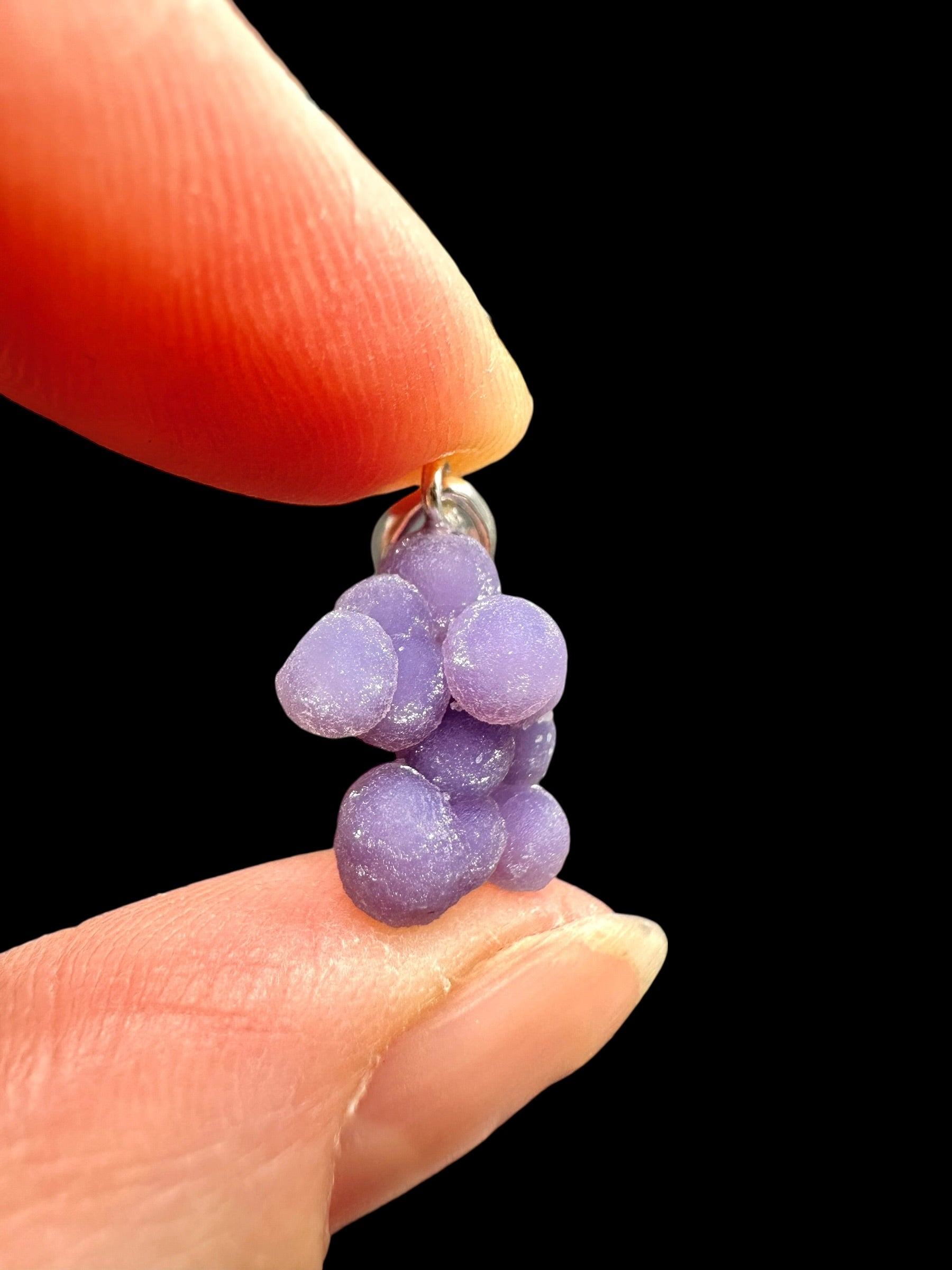 Silver grape chalcedony pendant - SP/HCH044