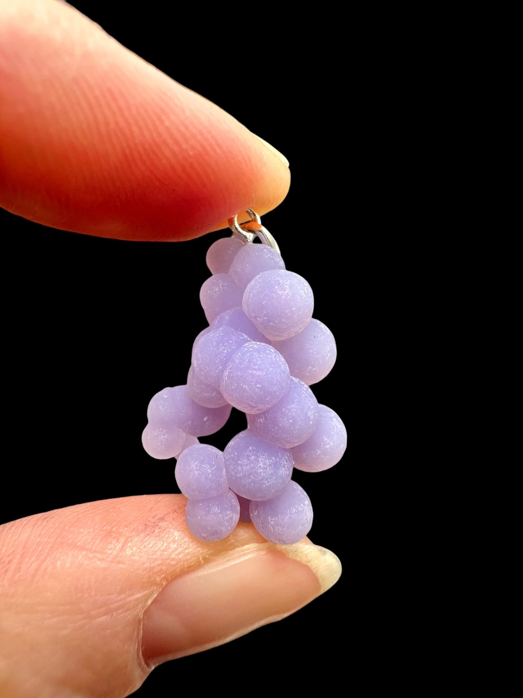 Silver grape chalcedony pendant - SP/HCH048