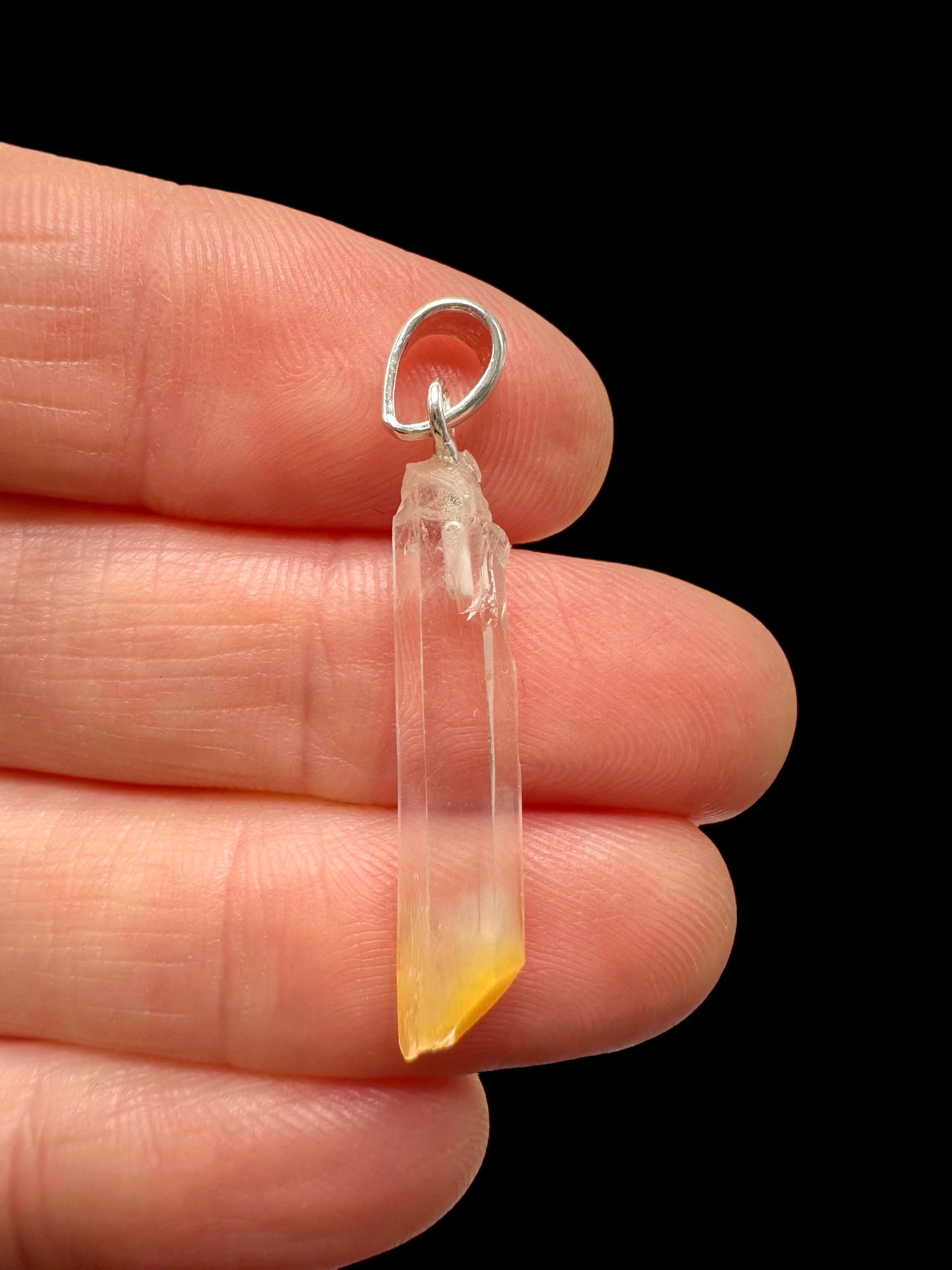 Silver mango crystal pendant – Colombia - SP/MN02