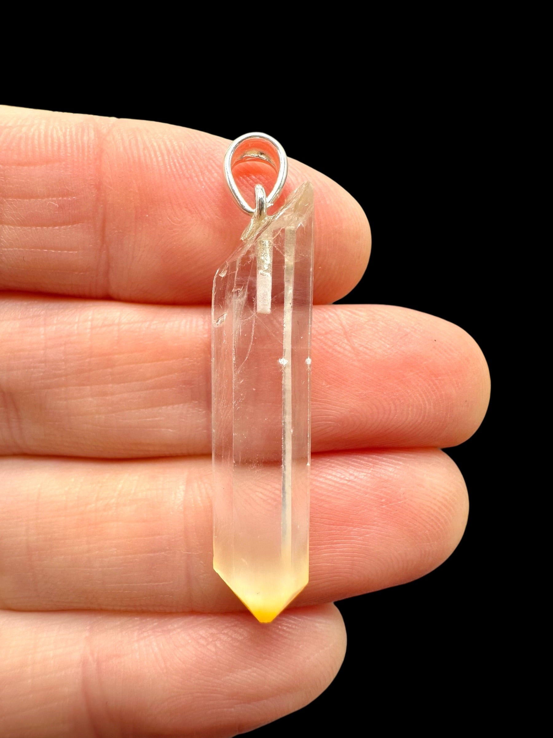 Silver mango crystal pendant – Colombia - SP/MN07