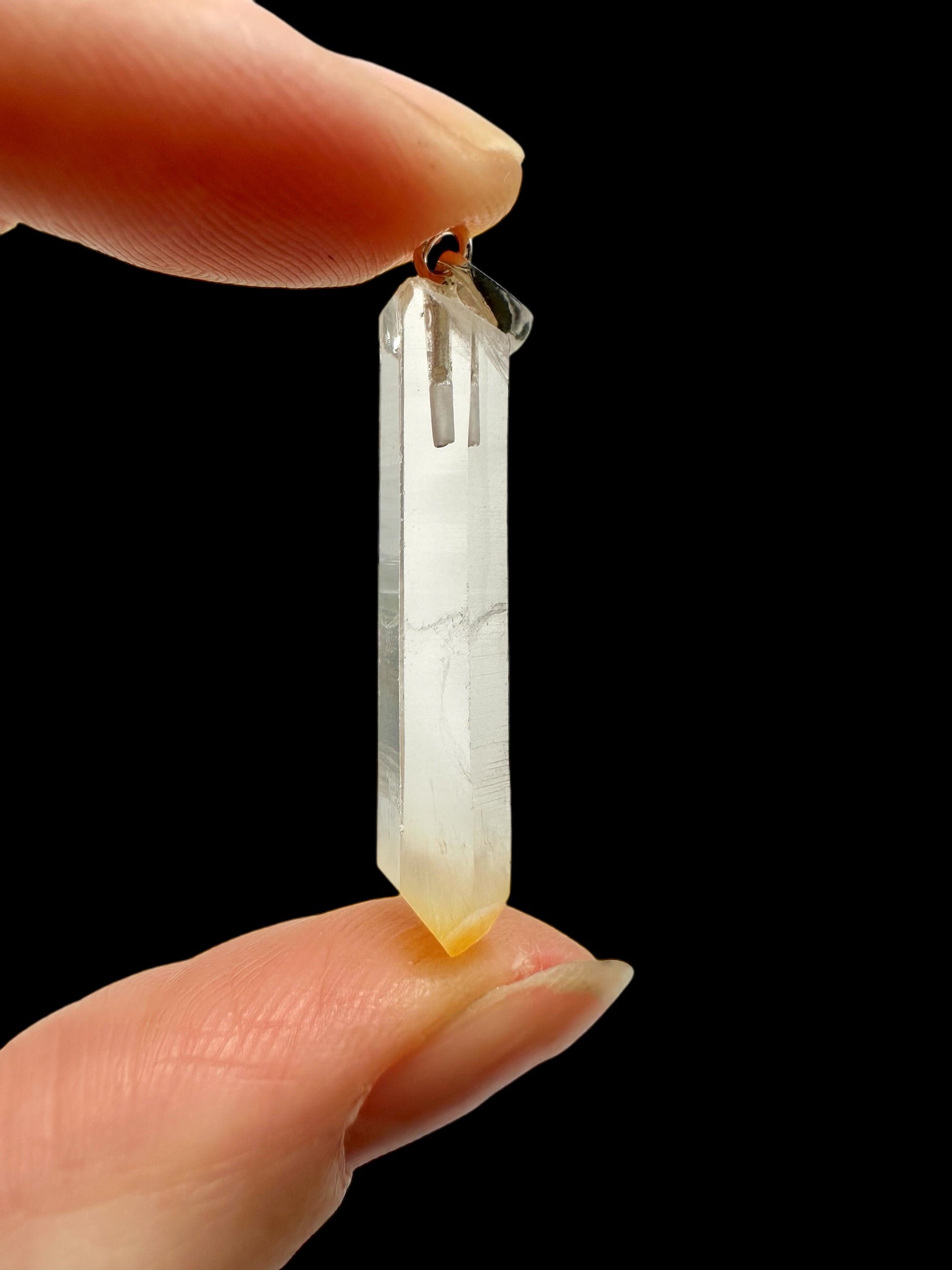 Silver mango crystal pendant – Colombia - SP/MN10
