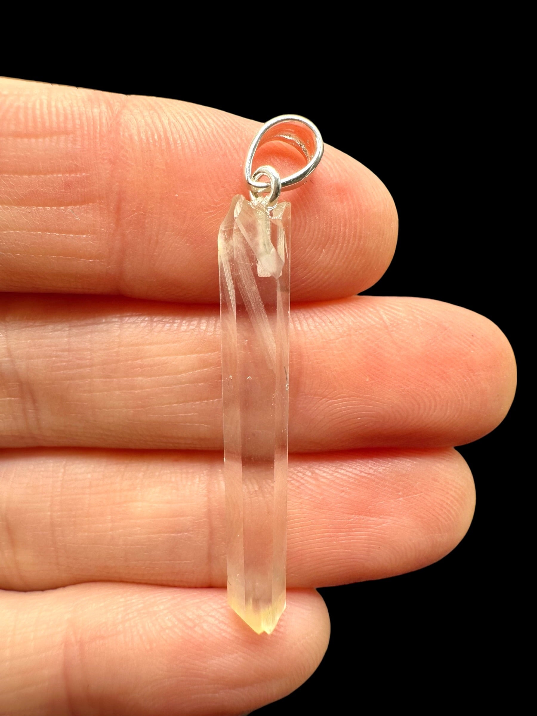 Silver mango crystal pendant – Colombia - SP/MN11