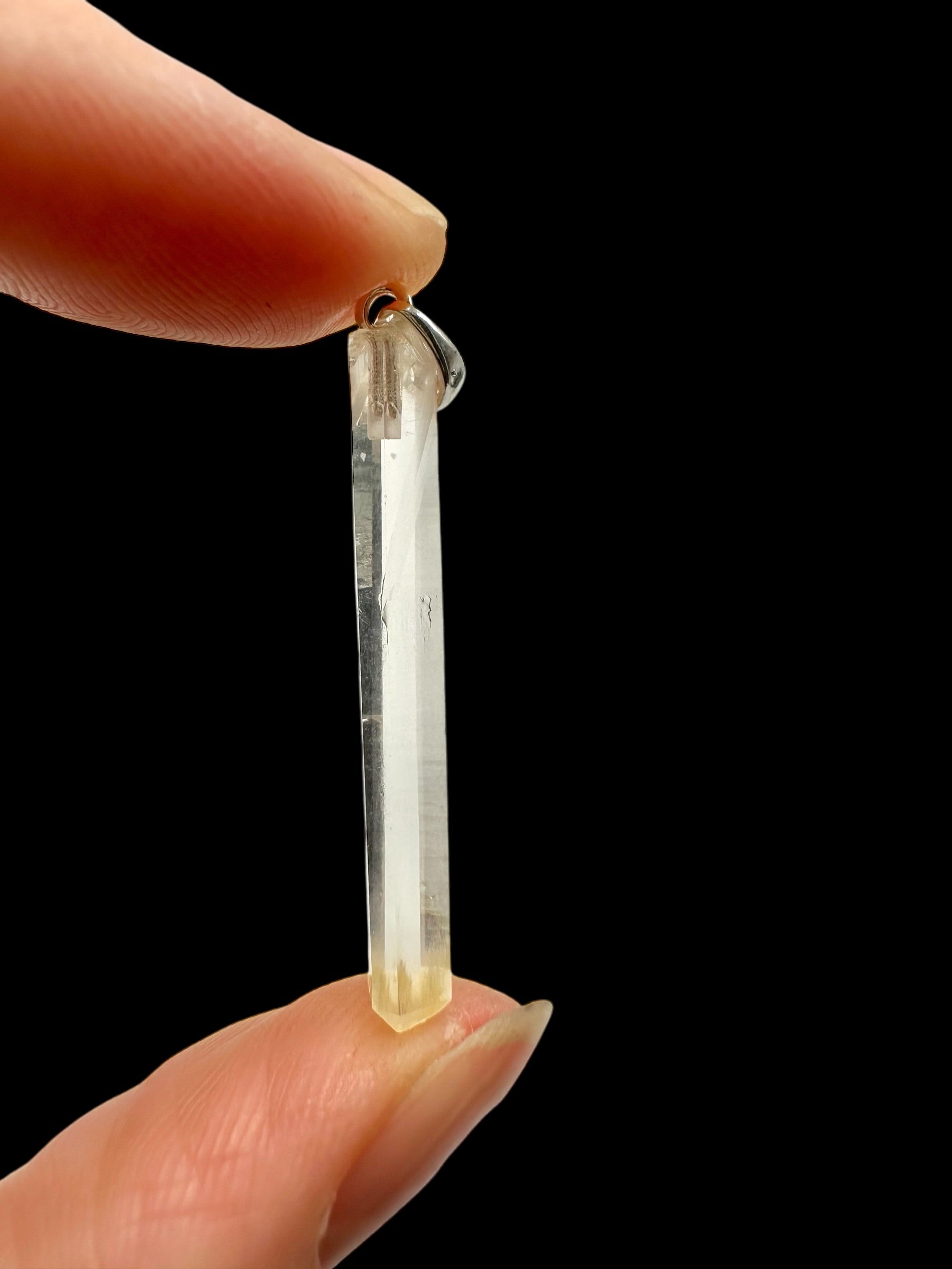 Silver mango crystal pendant – Colombia - SP/MN11