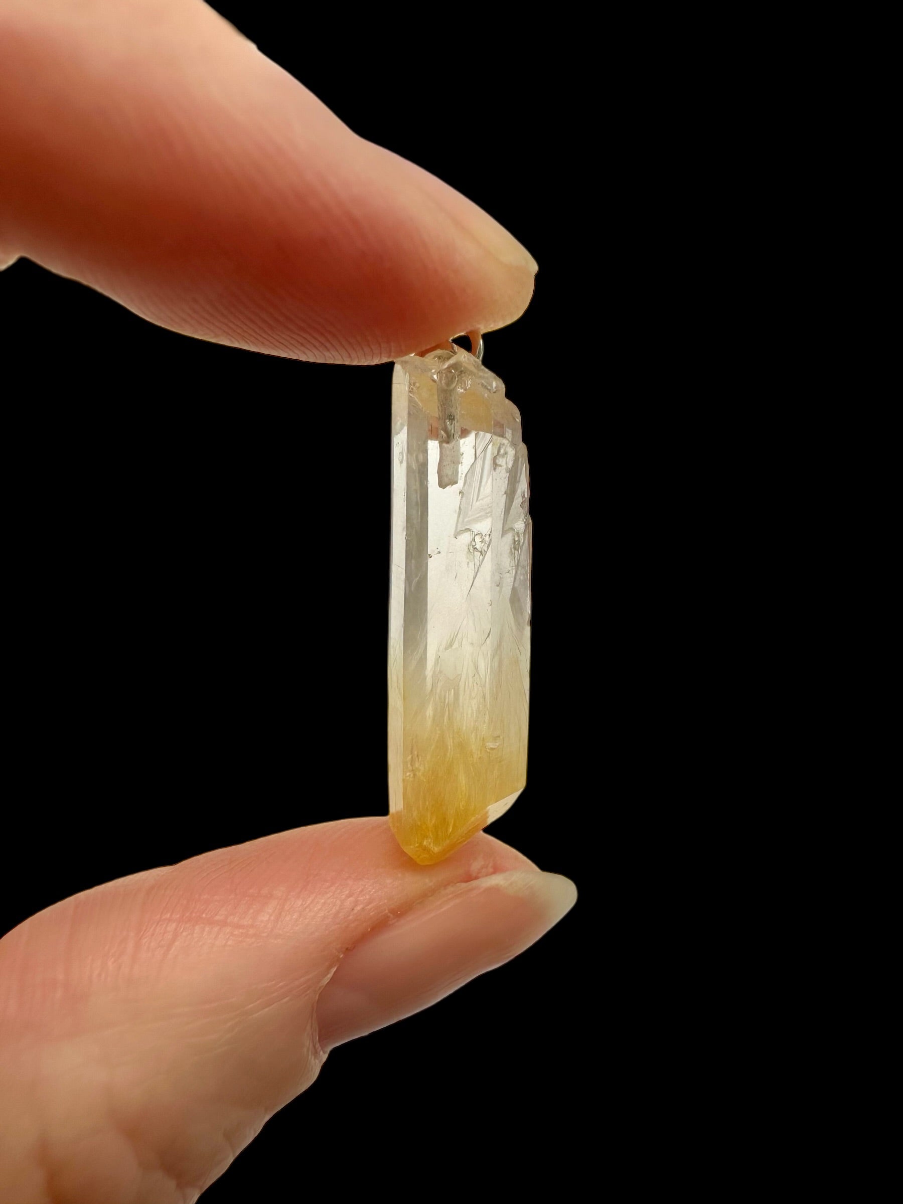 Silver mango crystal pendant – Colombia - SP/MN13