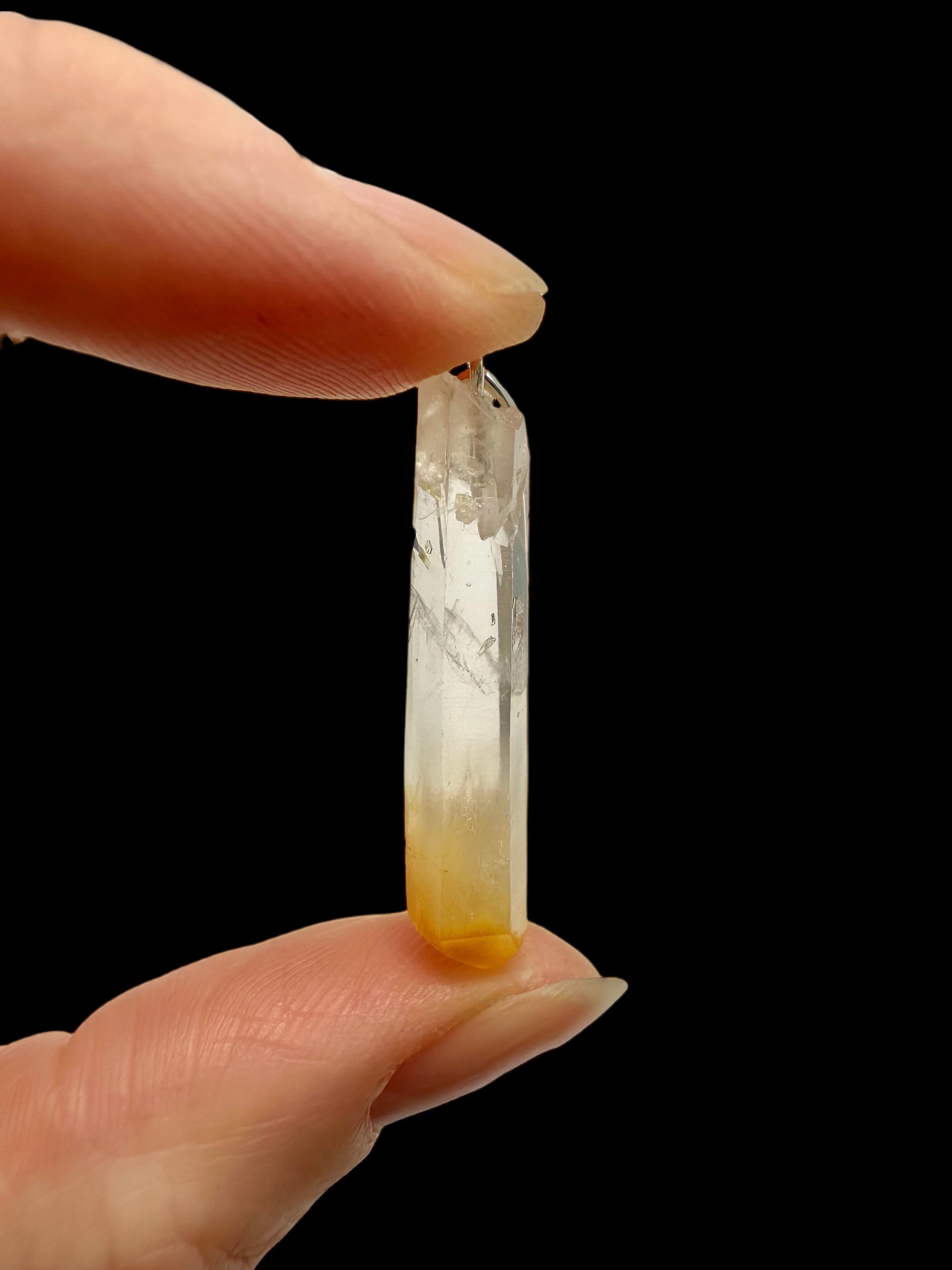 Silver mango crystal pendant – Colombia - SP/MN14