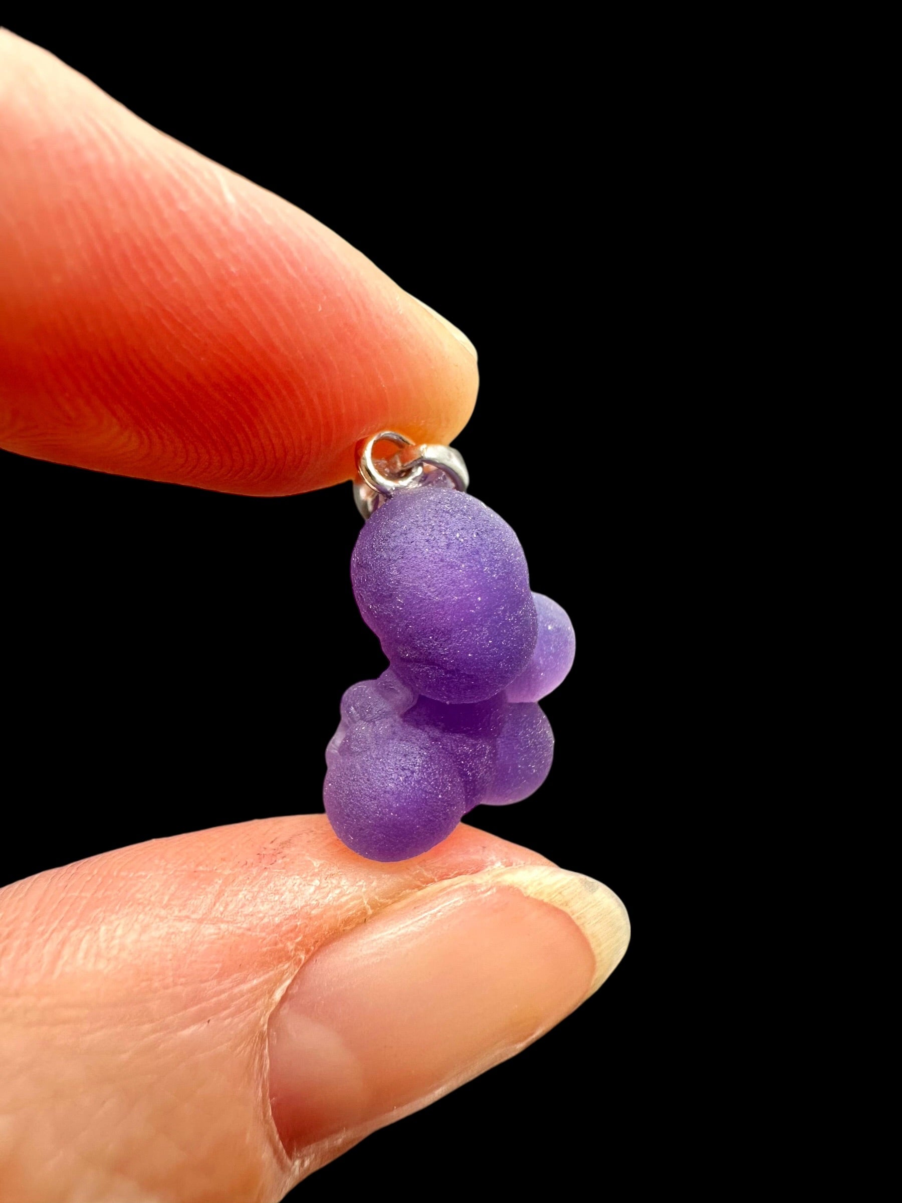 Silver grape chalcedony pendant - SP/HCH051