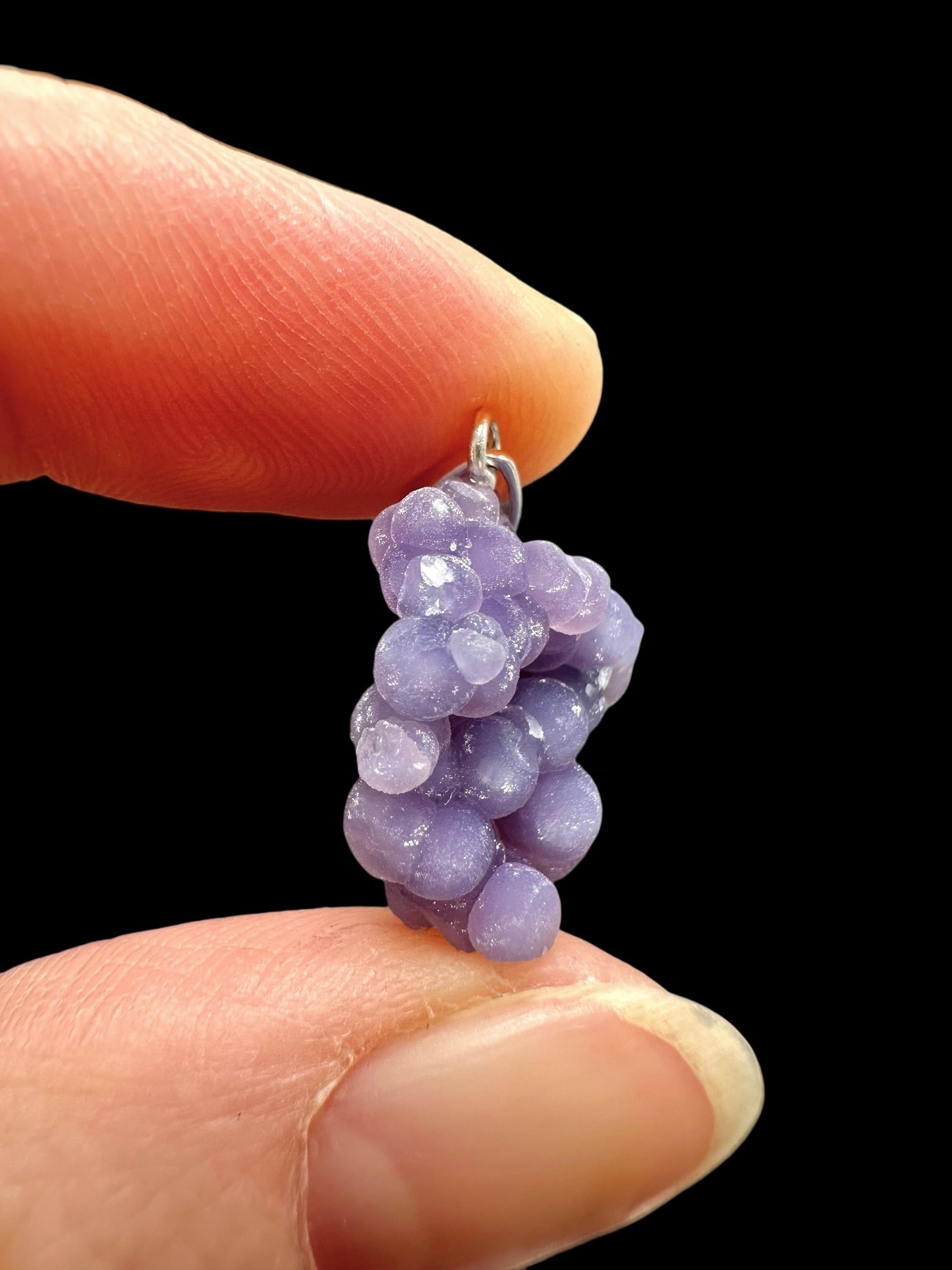 Silver grape chalcedony pendant - SP/HCH053