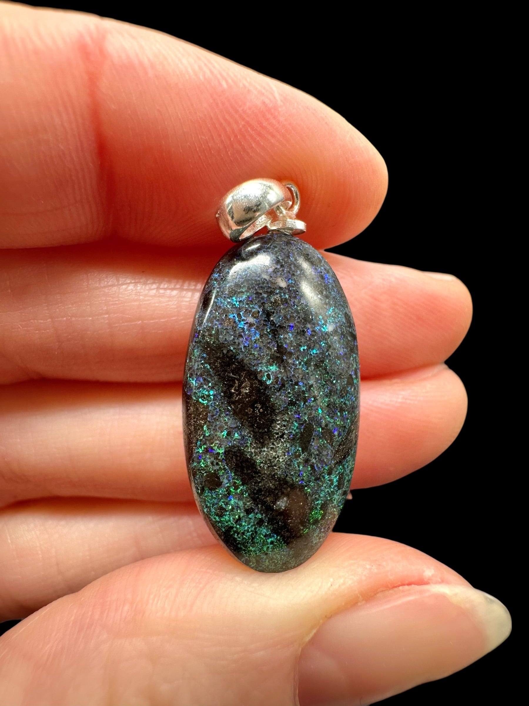 Silver pendant from Australian opal - SP/AO41