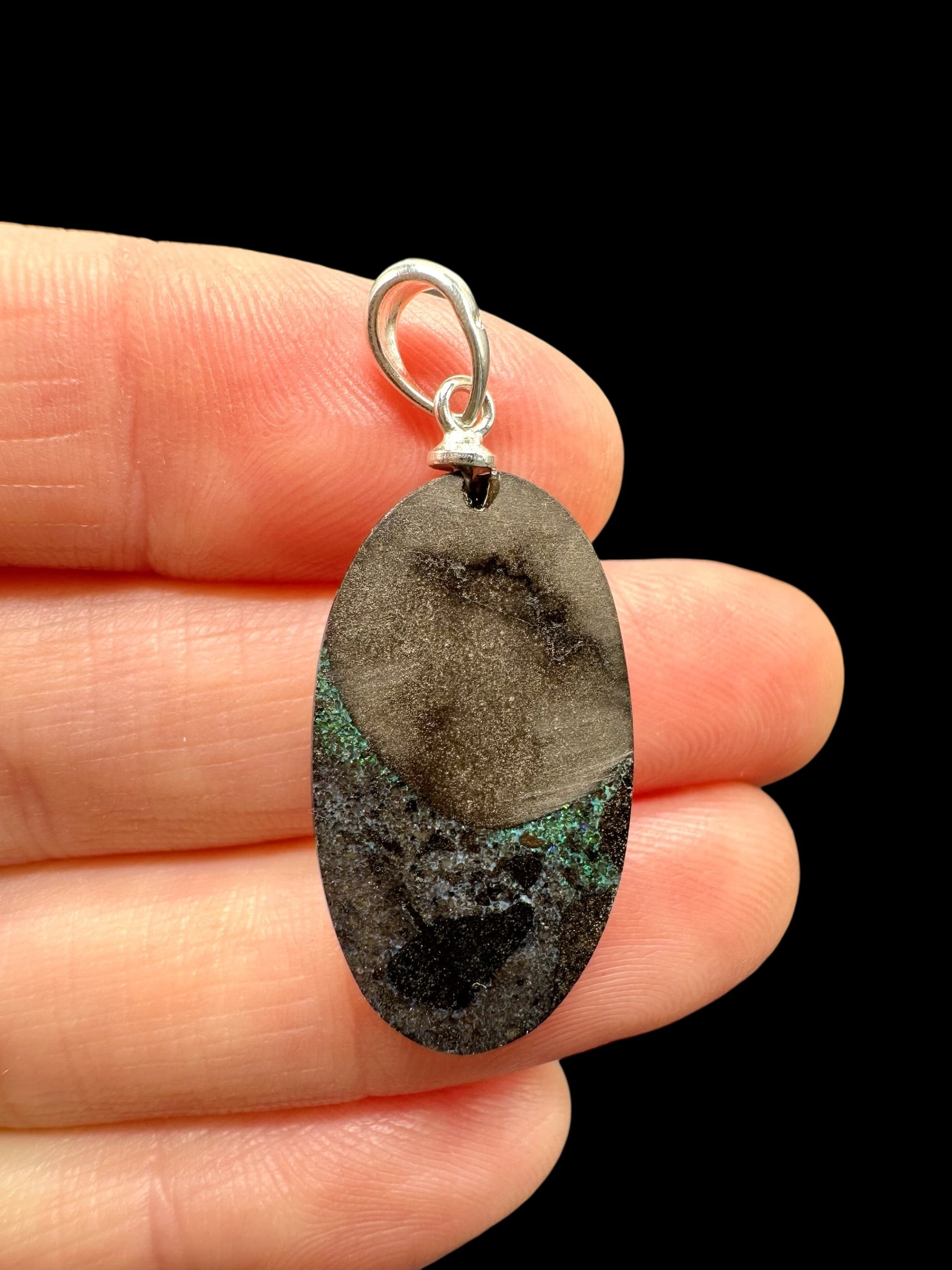 Silver pendant from Australian opal - SP/AO41