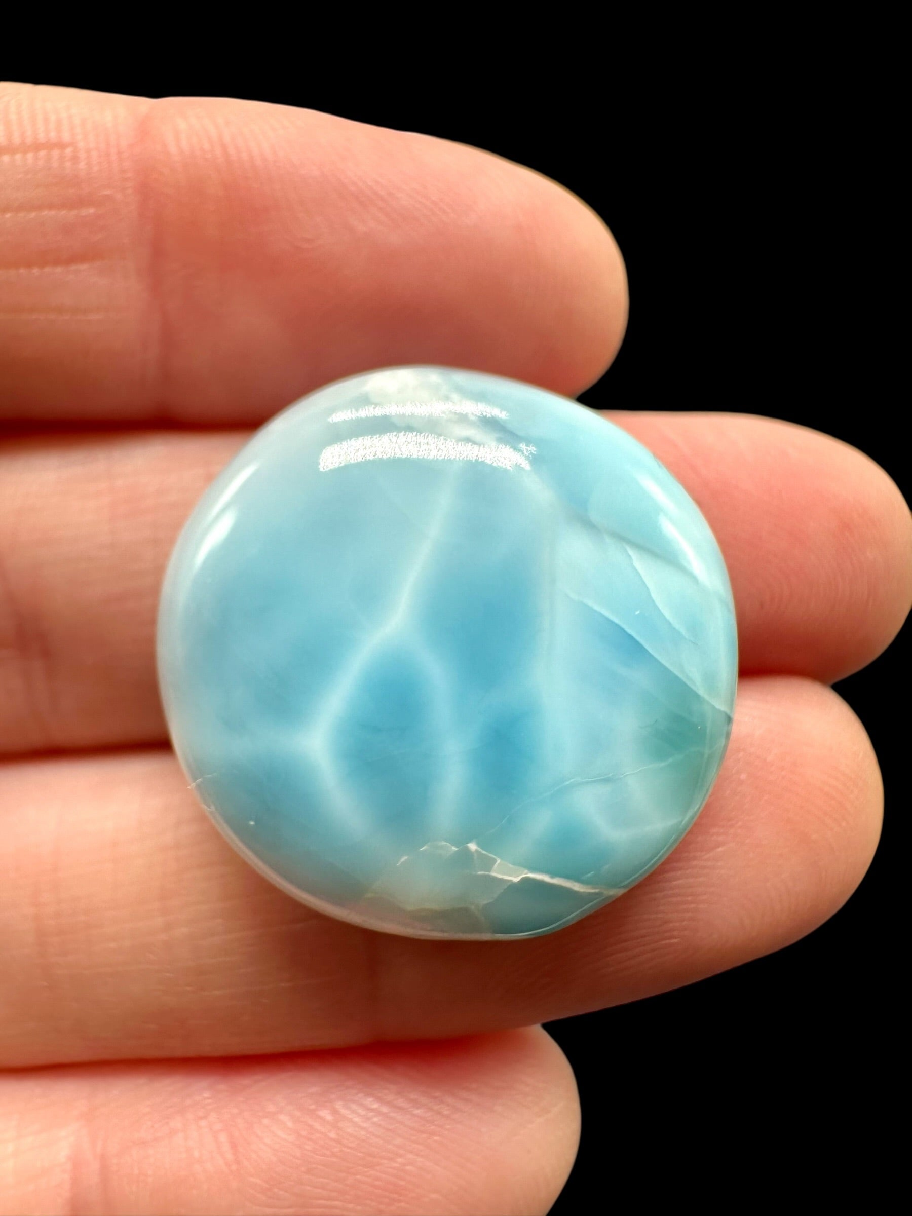 Larimar cabochon – Dominican Republic