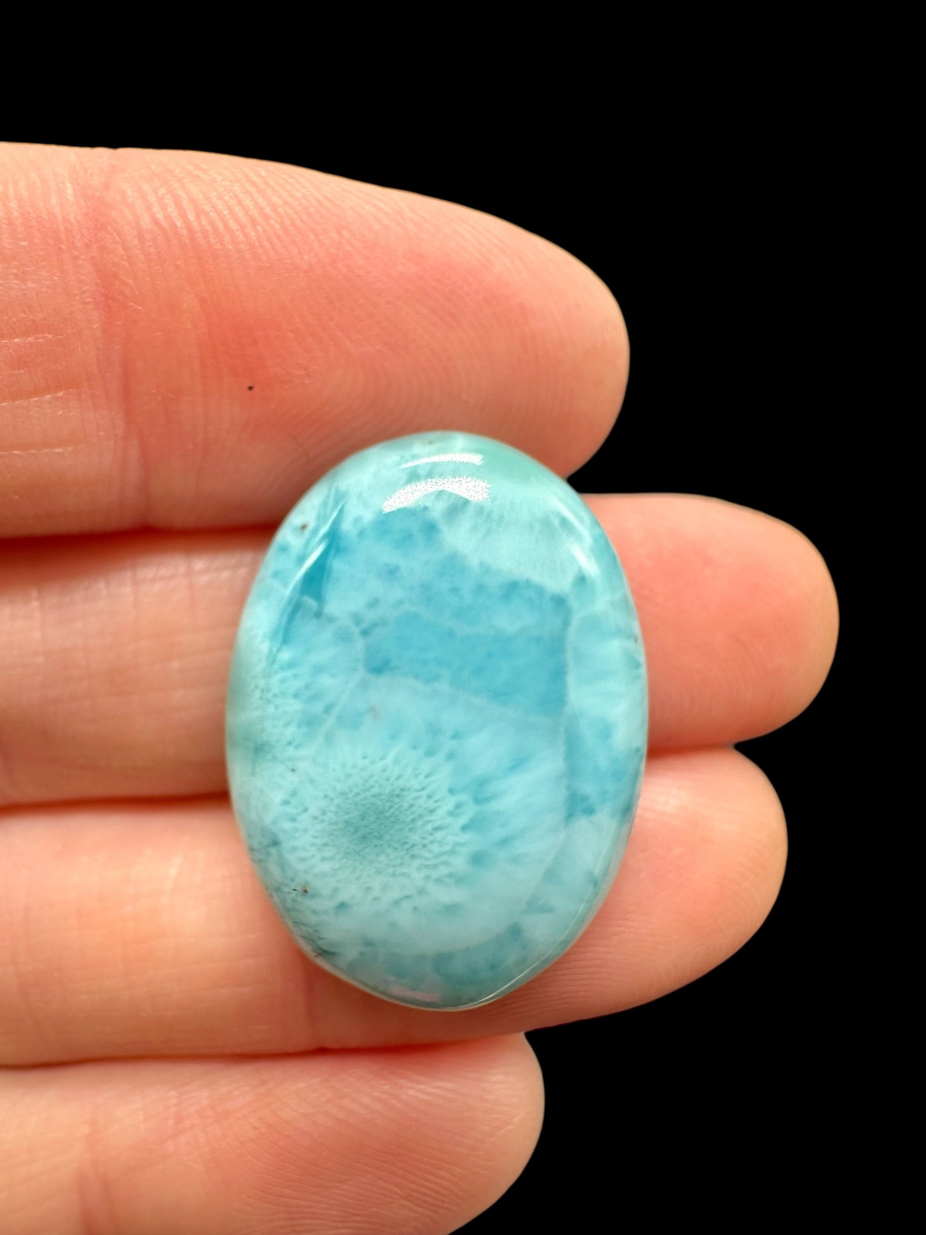 Larimar cabochon – Dominican Republic