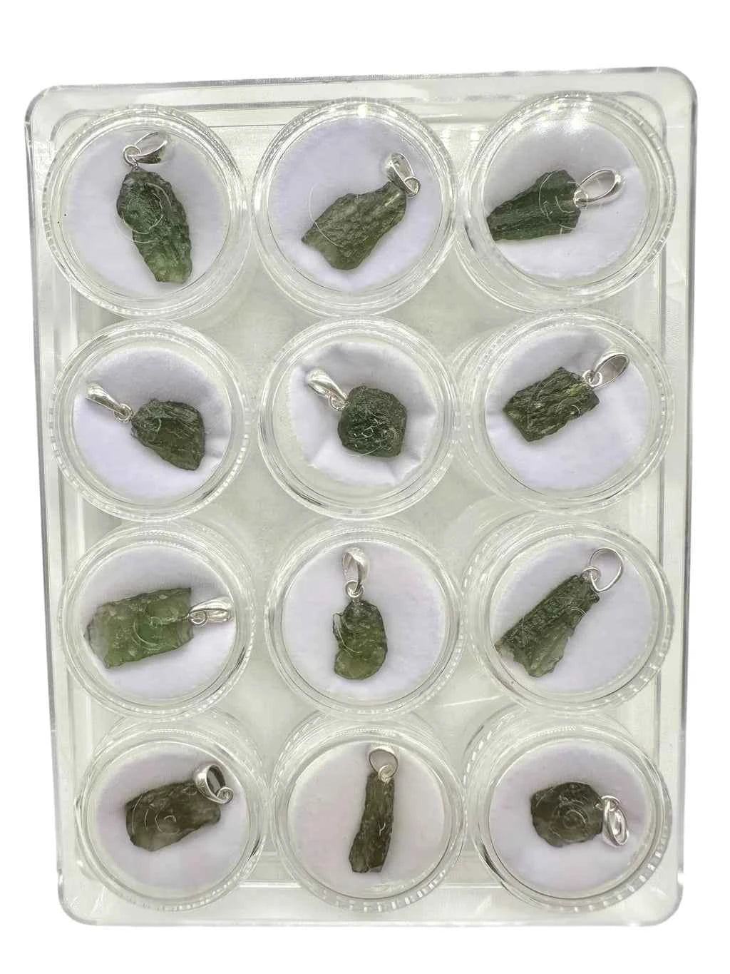Ciondolo di moldavite in a box – random piece - VK11
